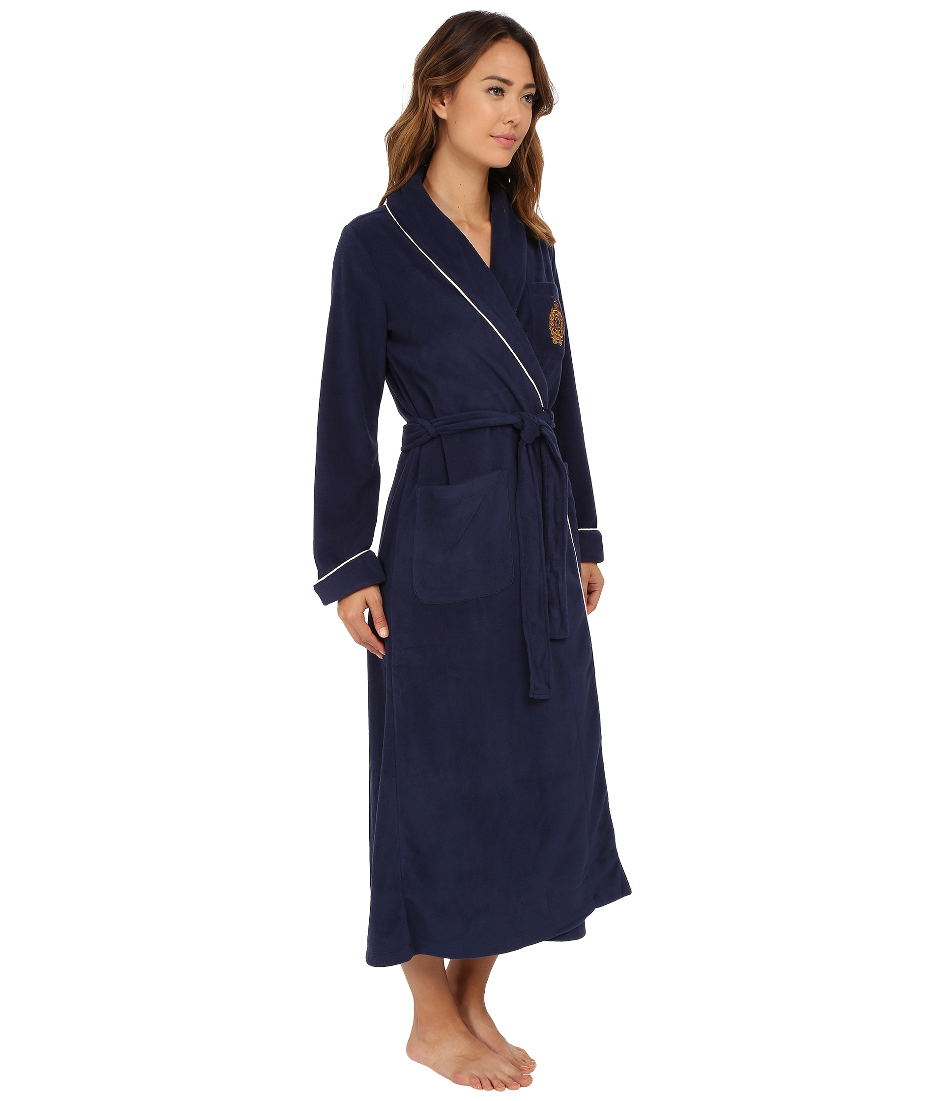 ralph lauren fleece robe