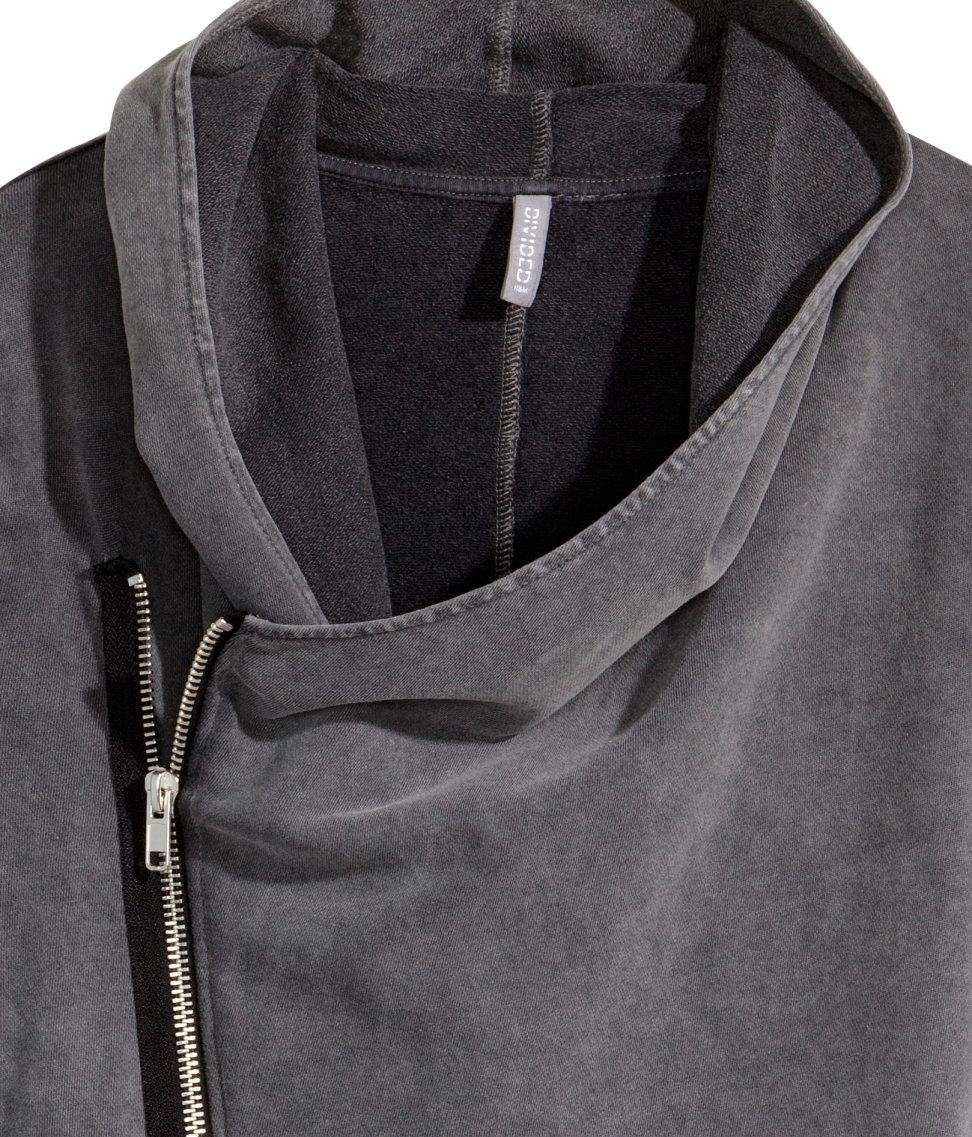 hooded sweatshirt cardigan h&m