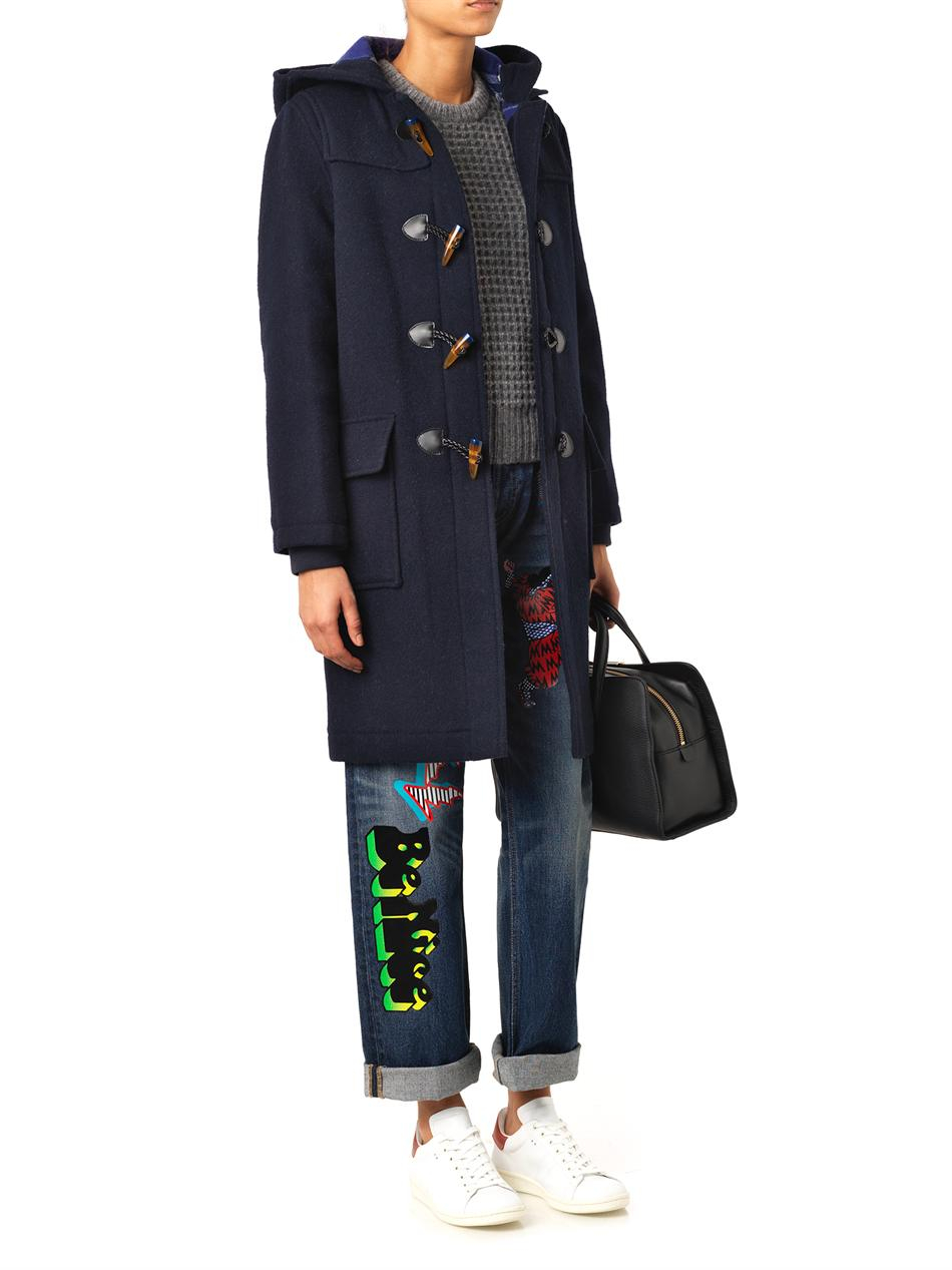 Marc By Marc Jacobs Paddington Wool Duffle Coat in Blue | Lyst