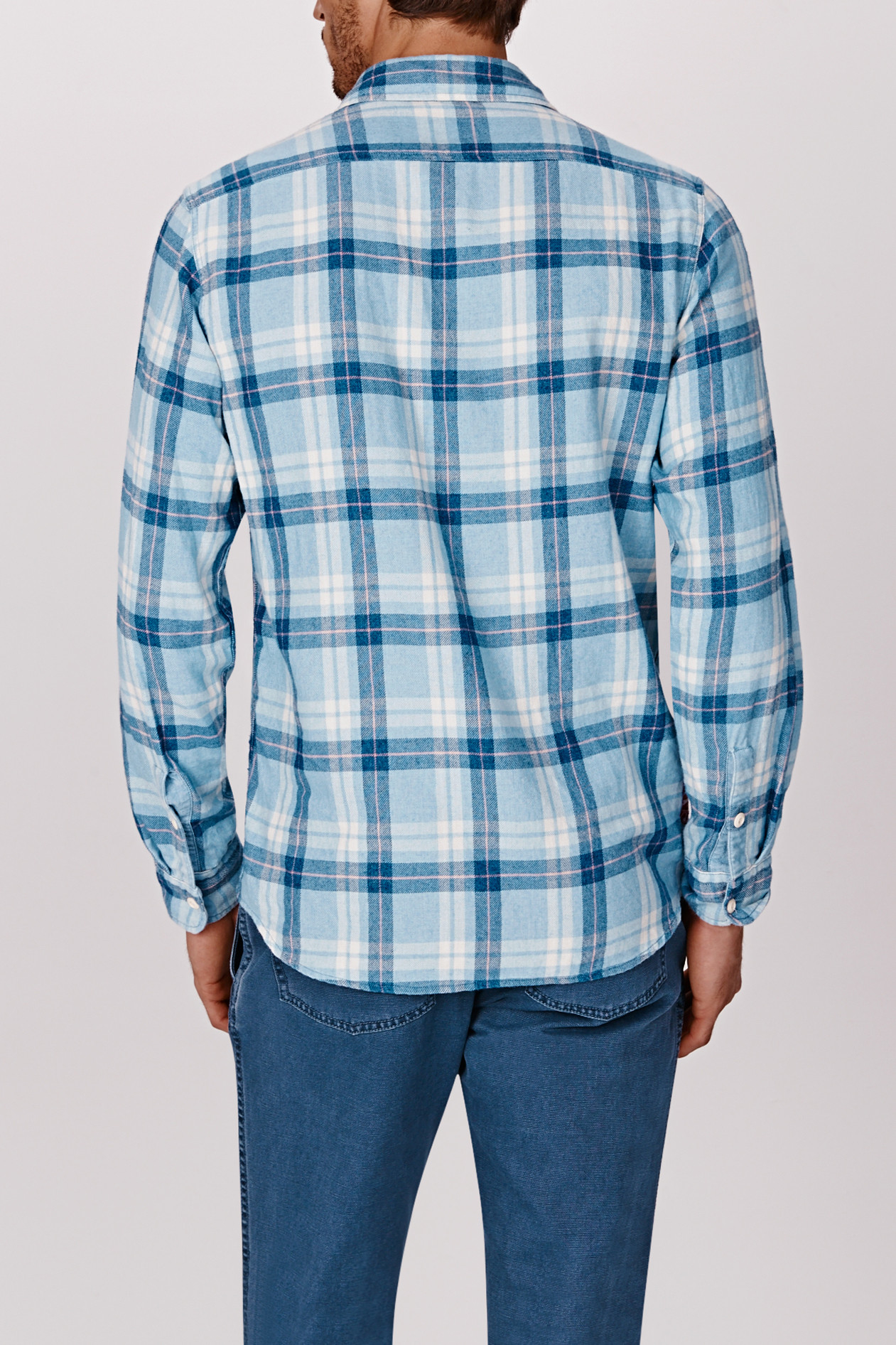light blue flannel men's