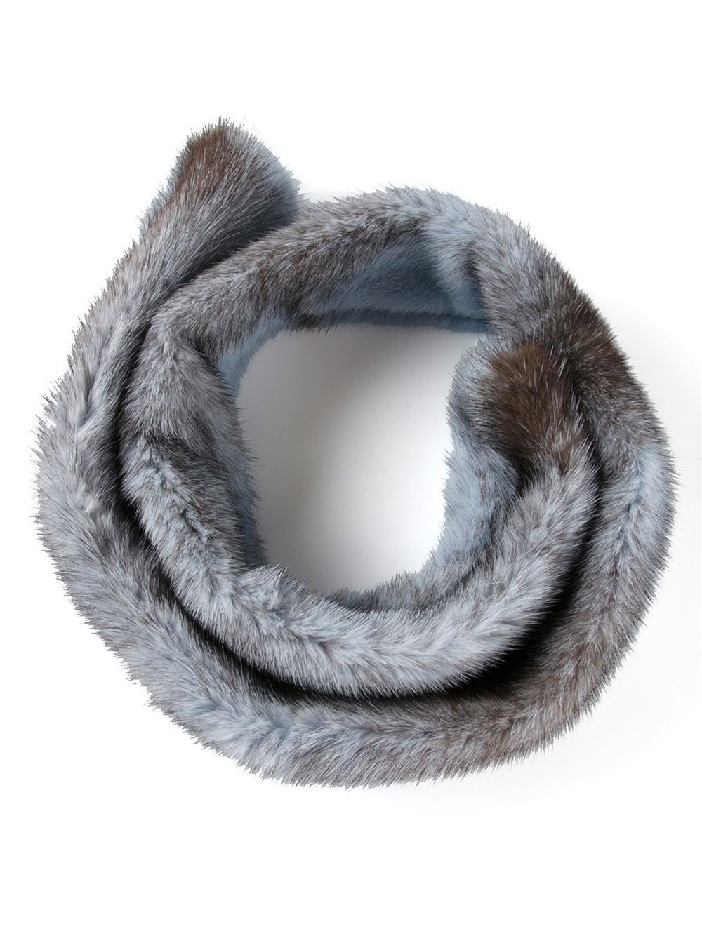 michael kors fur scarf