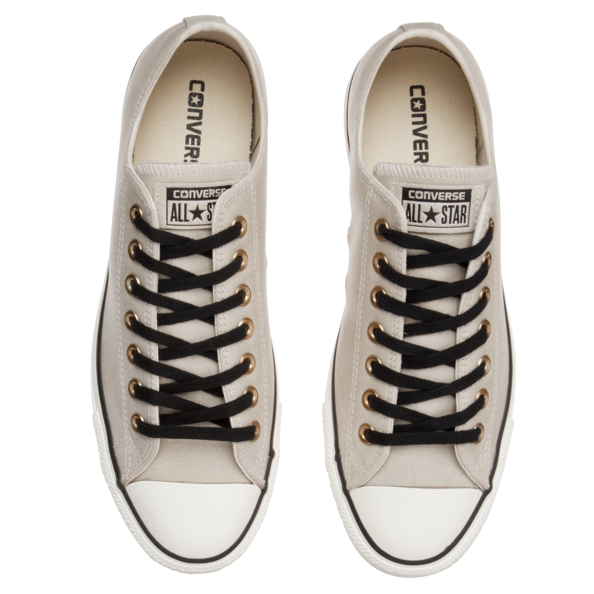 cream leather converse