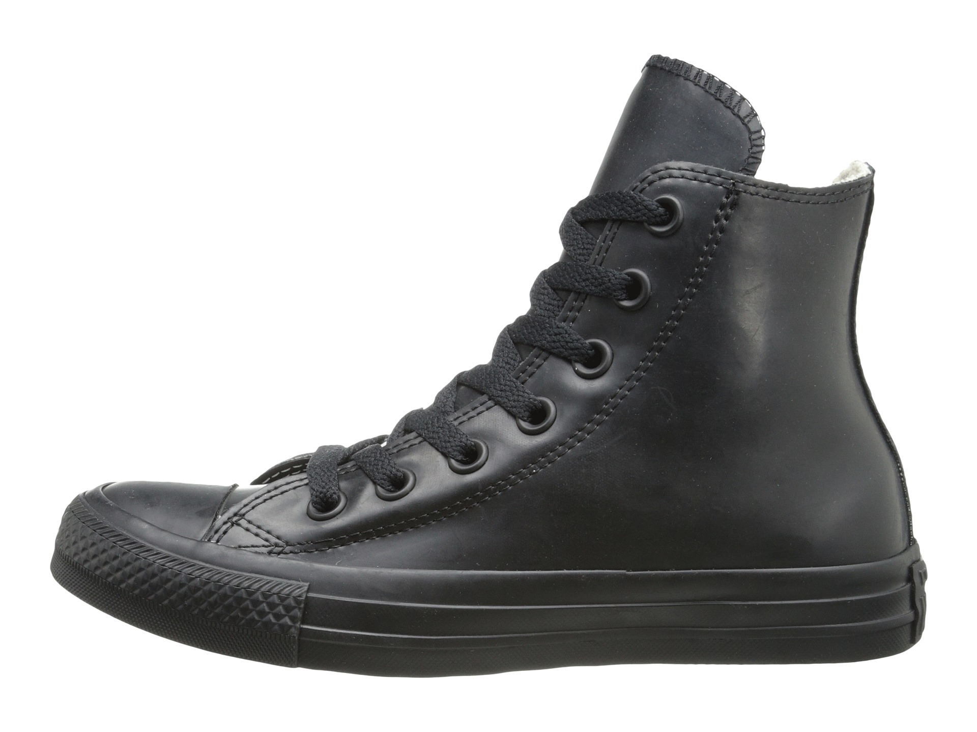 Converse Chuck Taylor® All Star® Rubber Hi in Black | Lyst