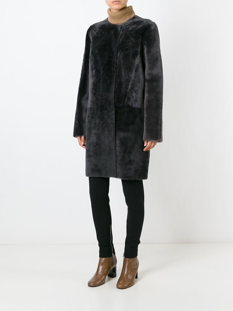 yves salomon reversible shearling