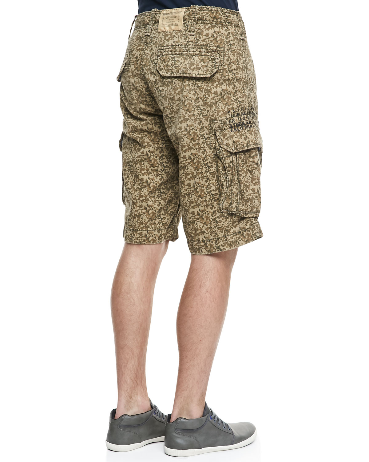 true religion mens cargo shorts