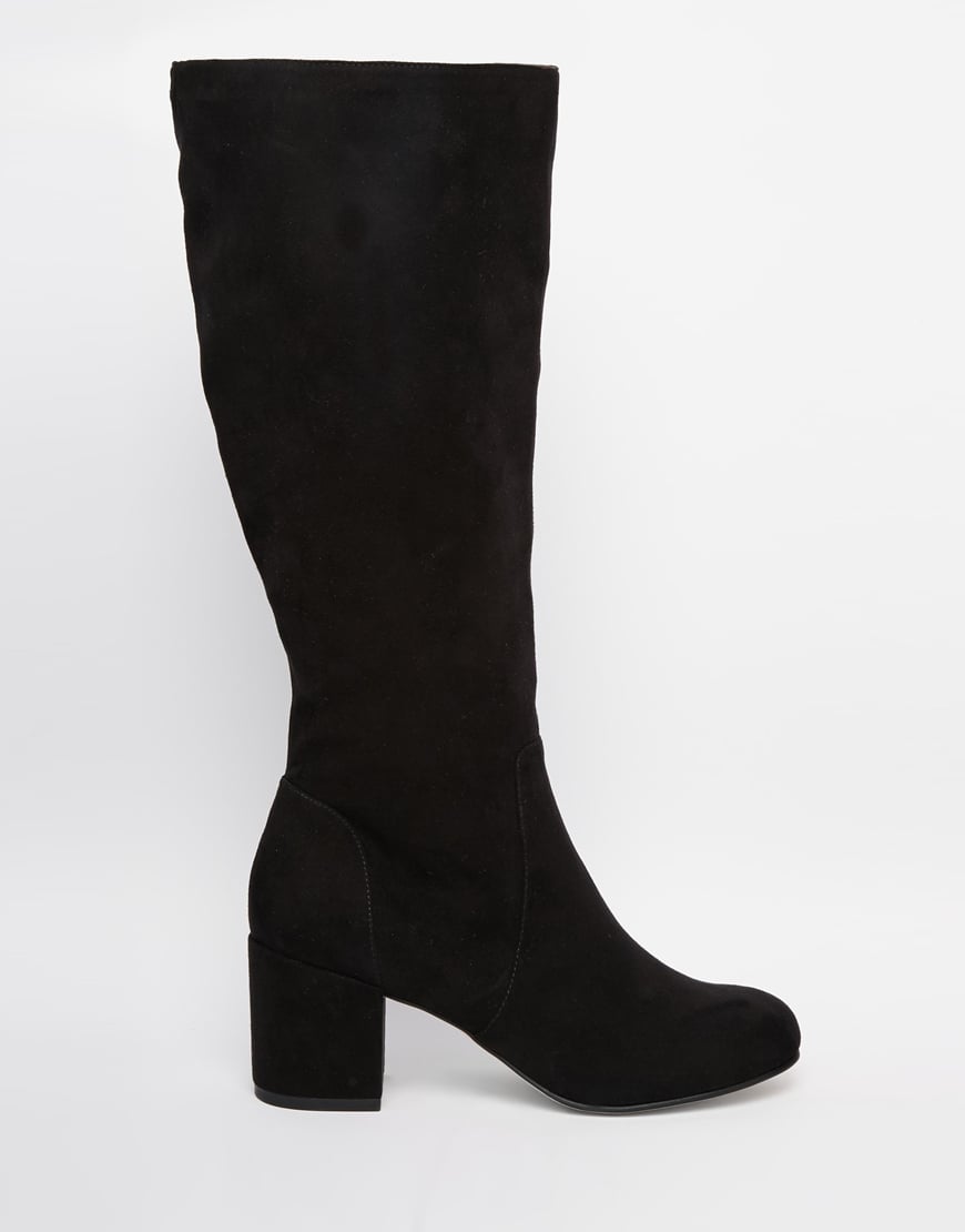 ASOS Catchy 60's Knee High Boots in Black Lyst