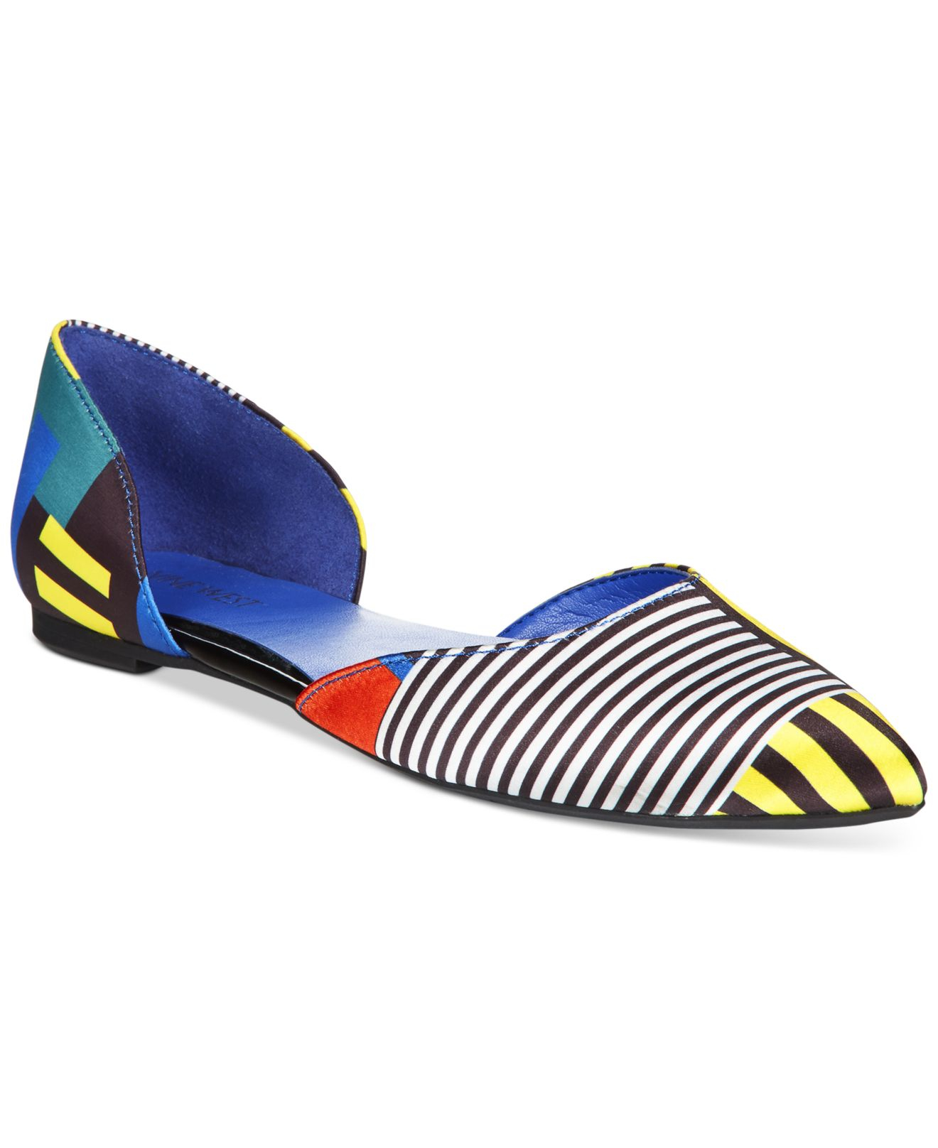 nine west blue flats