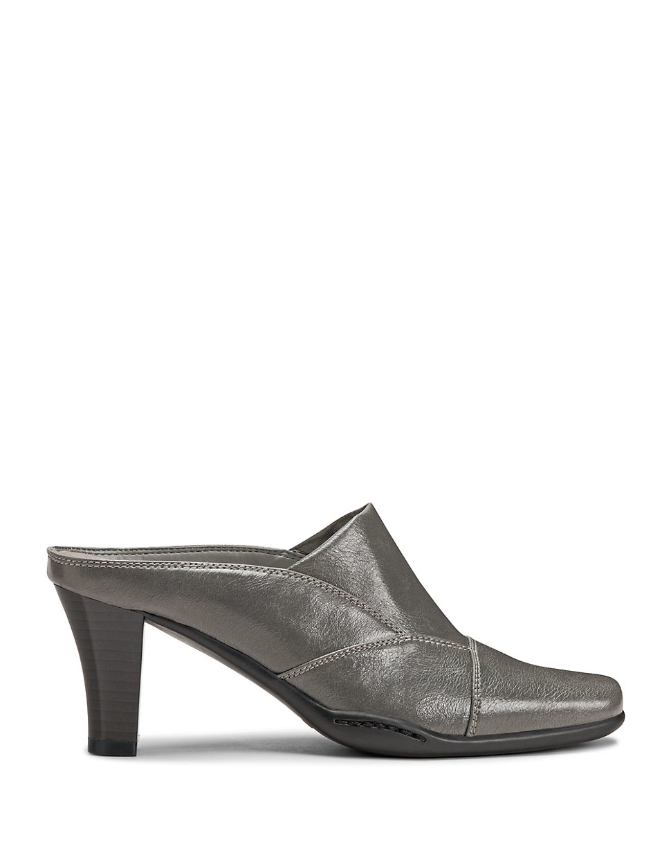 Aerosoles Cincture Faux Leather Mules in Grey (Gray) Lyst