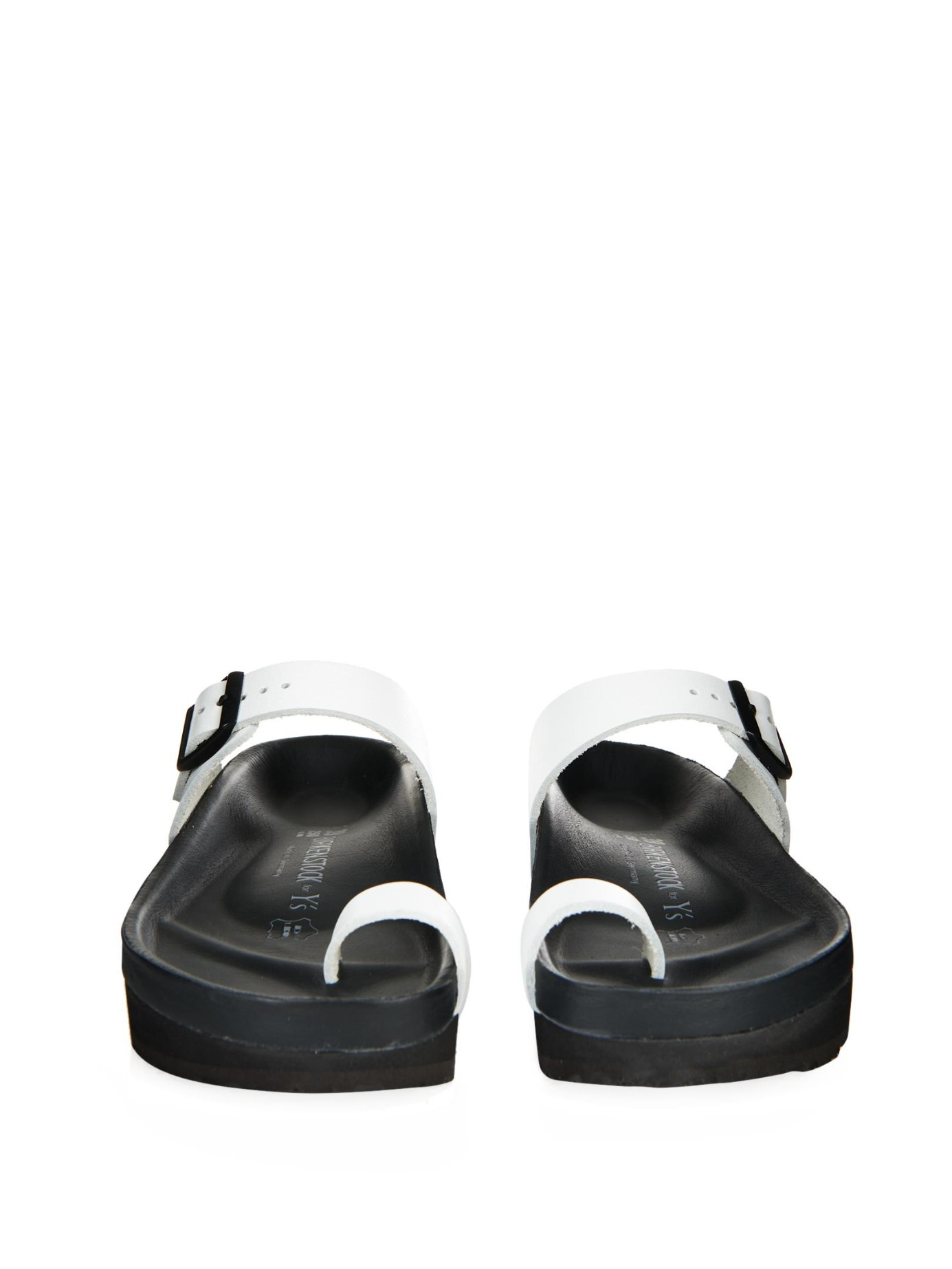 Y's Yohji Yamamoto X Birkenstock Leather Sandals in White - Lyst