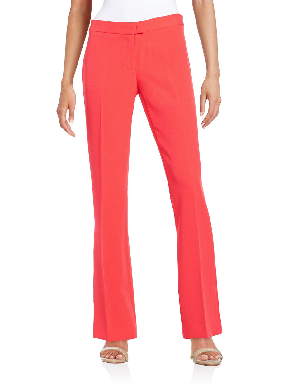 red cigarette pants