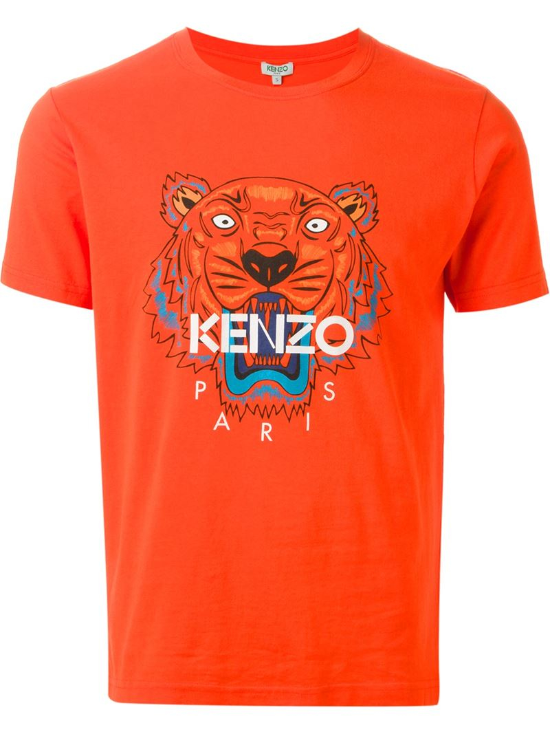 kenzo orange tiger t shirt Cheaper Than 