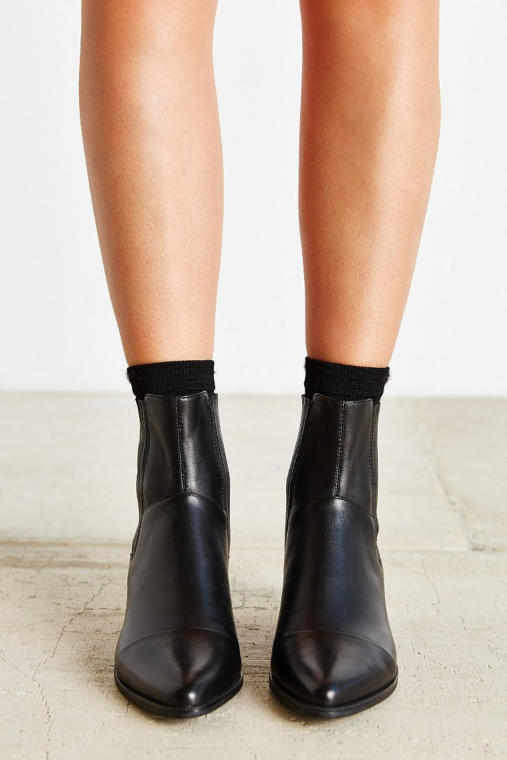 Vagabond Leather Marja Pointy Toe Chelsea Boot in Black - Lyst
