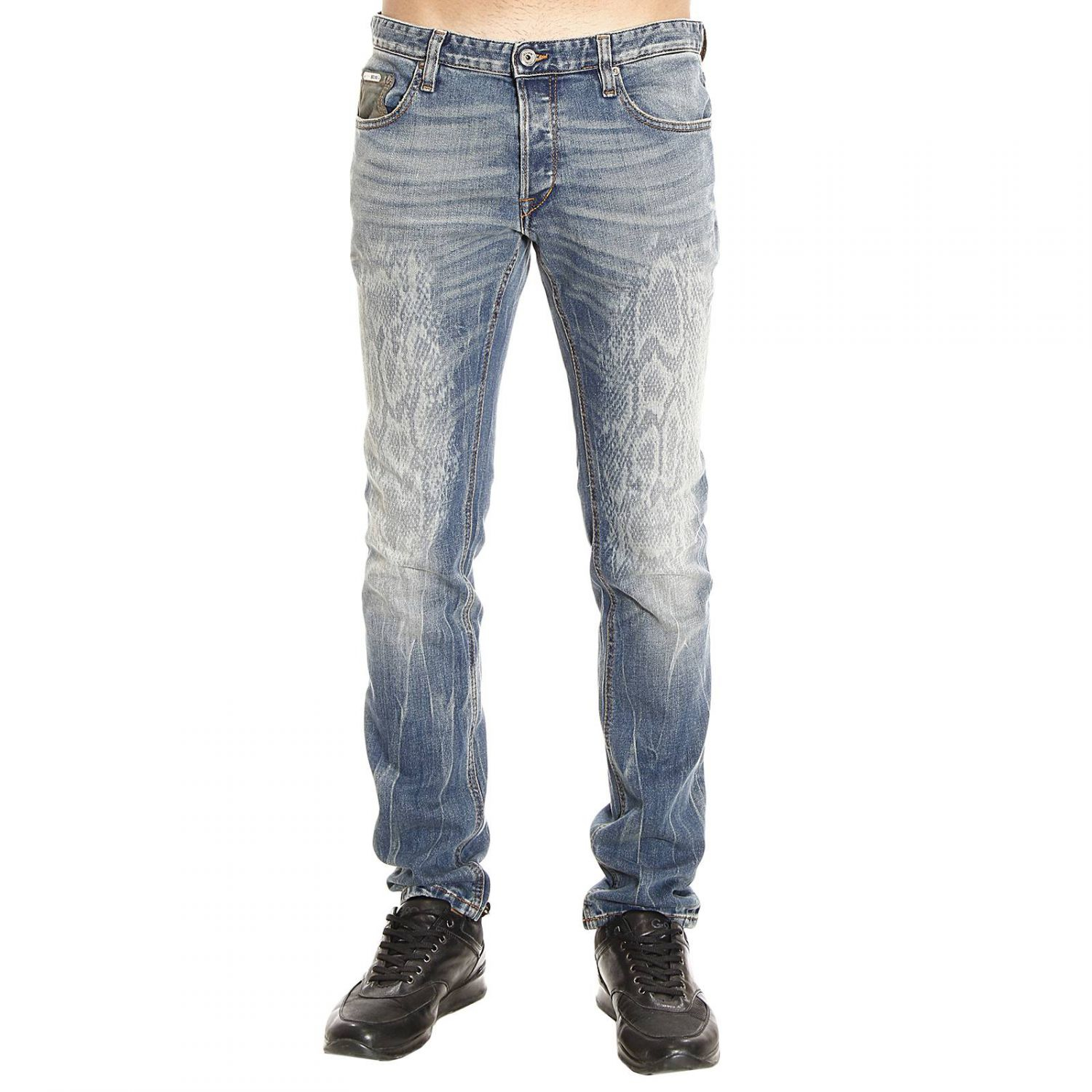 Just Cavalli Denim Jeans in Stone Washed (Blue) for Men - Lyst
