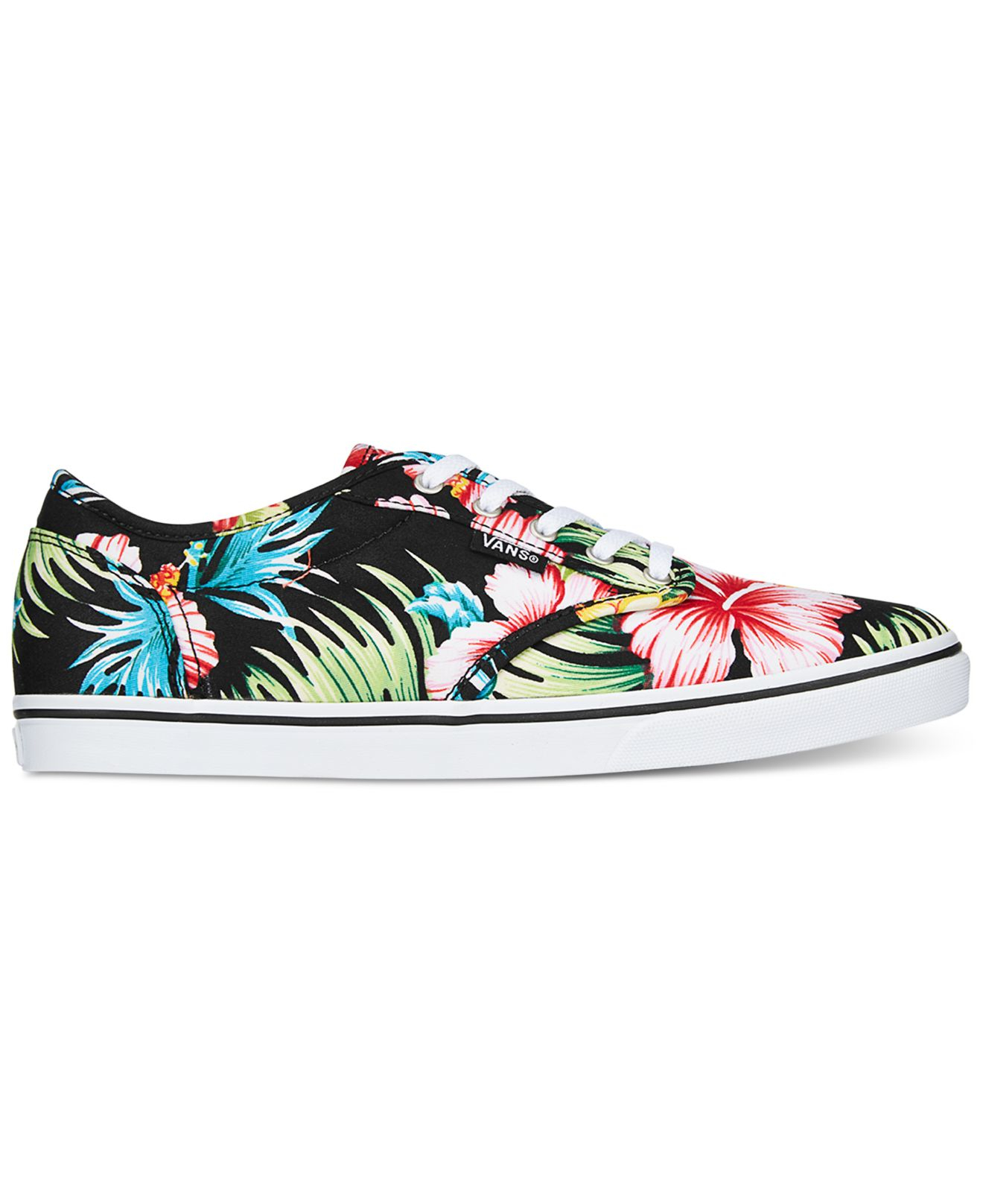 Vans Canvas Women's Atwood Low Aloha Lace-up Sneakers in Black Floral ...