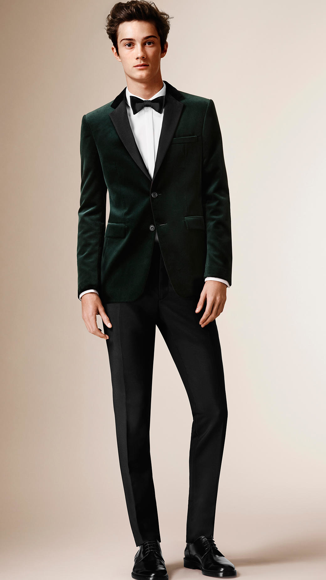Burberry Slim-Fit Velvet Tuxedo Jacket in Green for Men | Lyst
