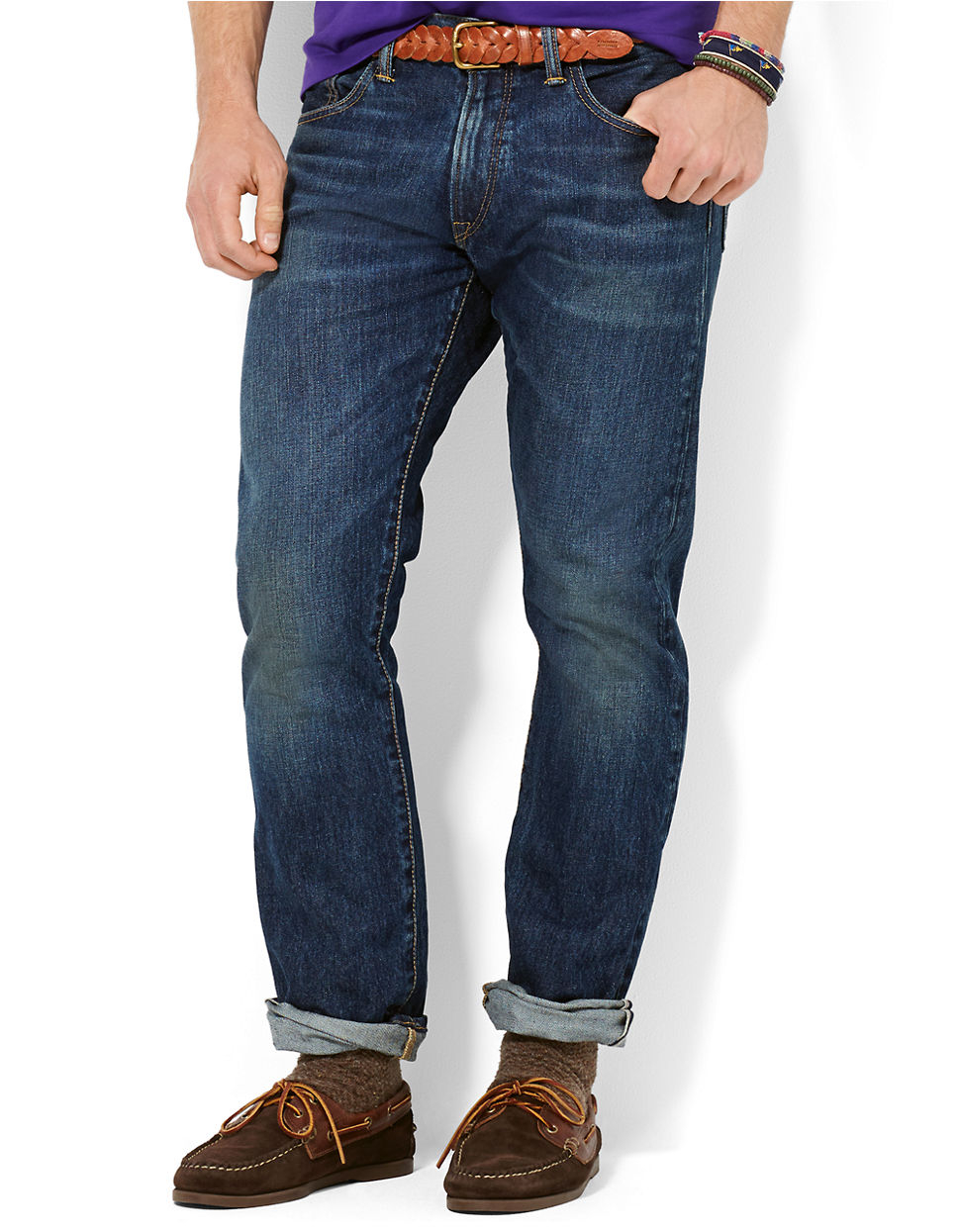 Polo ralph lauren Warwick Slim-Straight Jeans in Blue for Men | Lyst