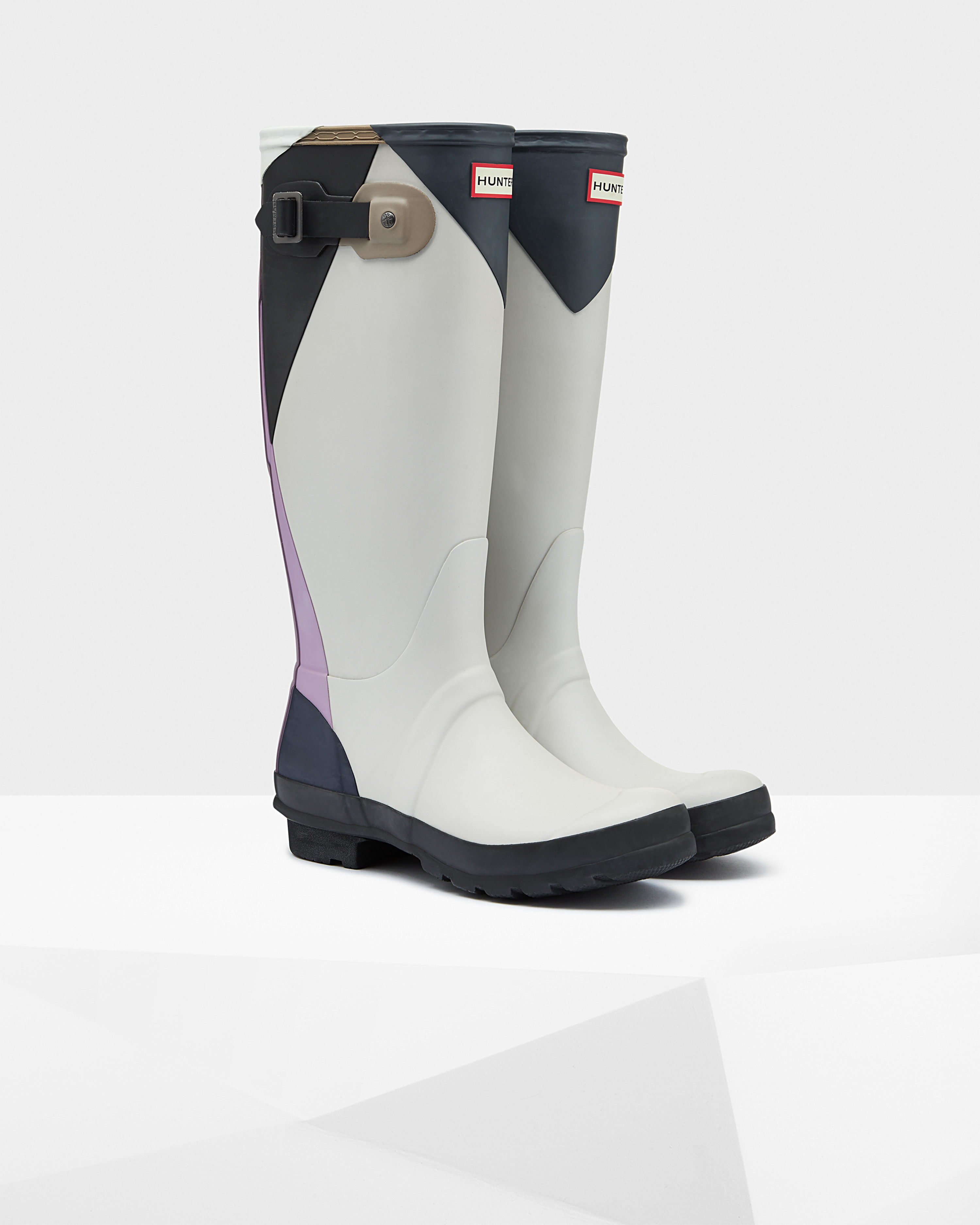Lyst Hunter Women's Original Tall Dazzle Rain Boots in White