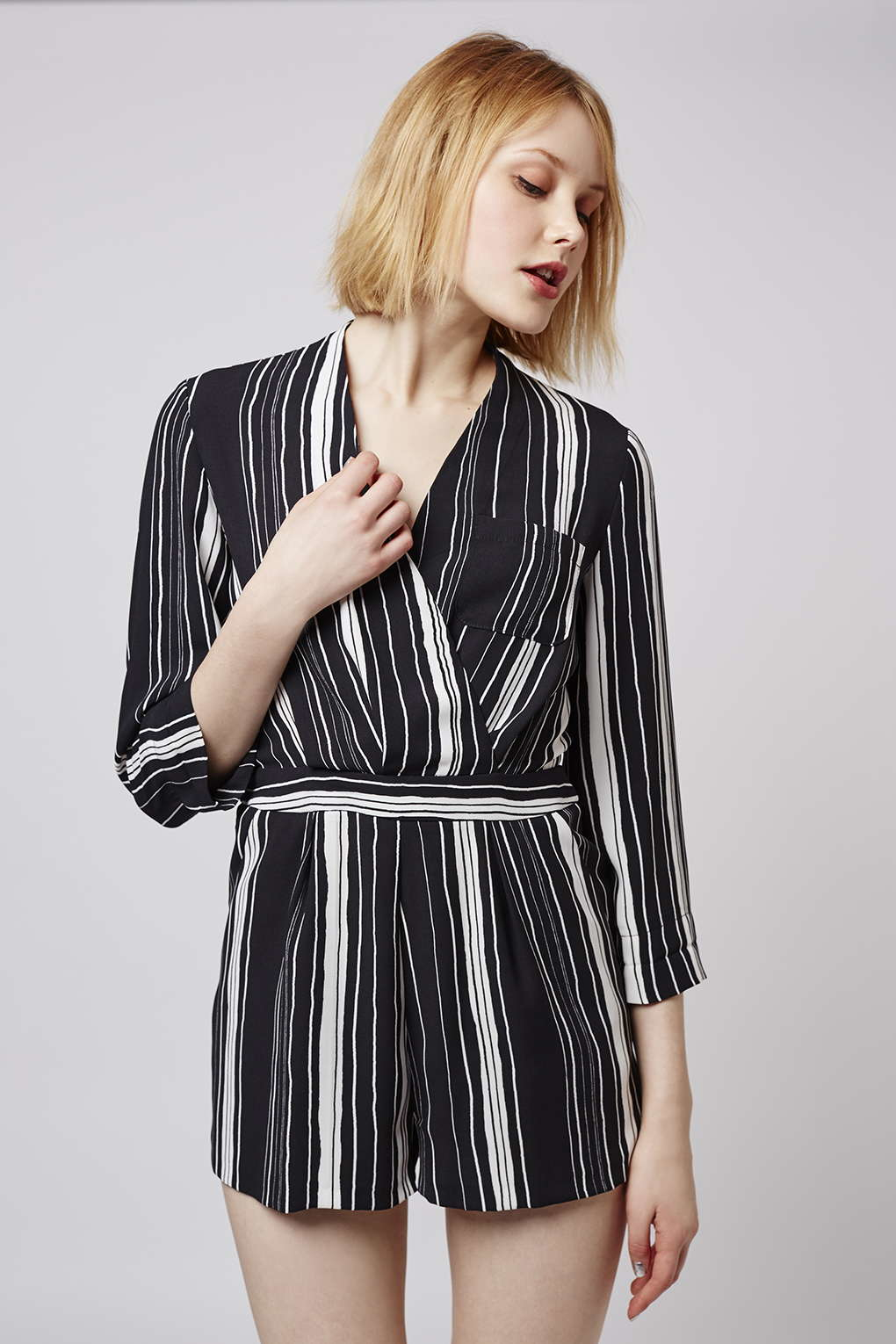 topshop stripe playsuit