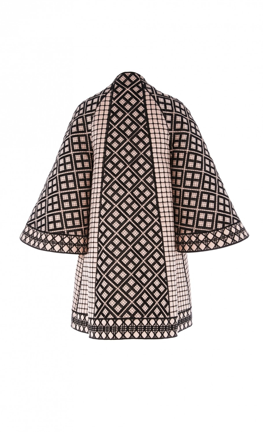 Temperley London Portofino Quilted Swing Coat in Almond/Black (Brown ...