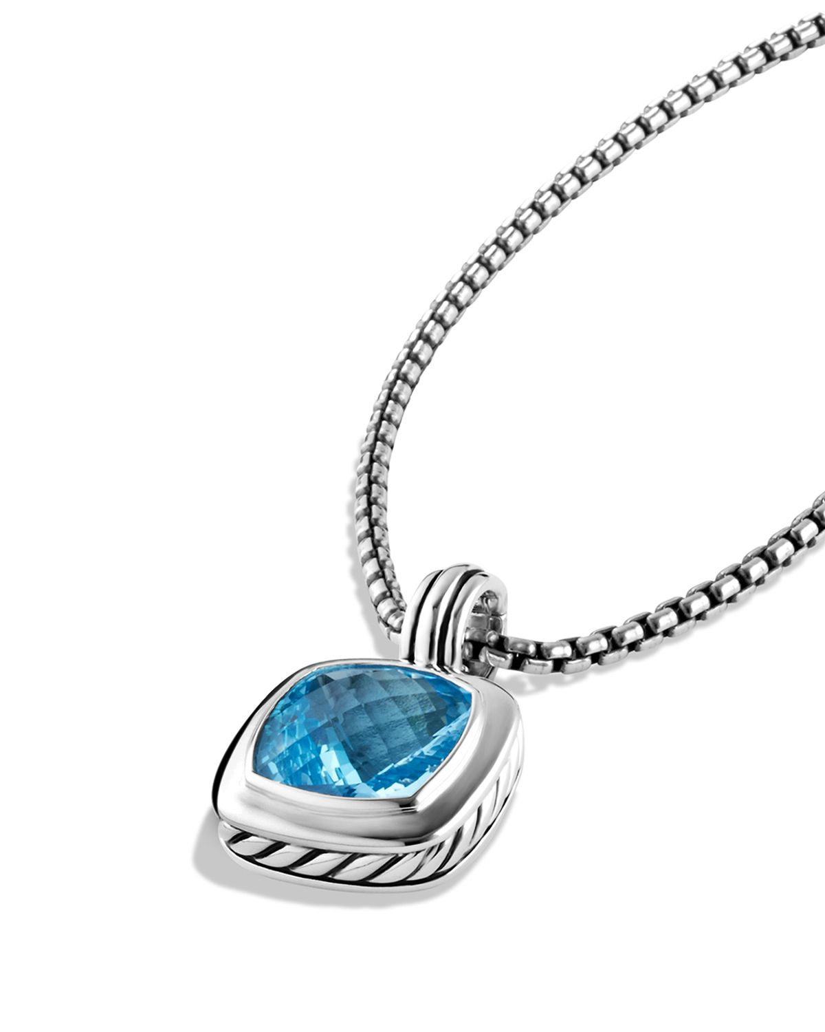 Lyst - David Yurman Albion Pendant With Blue Topaz in Blue