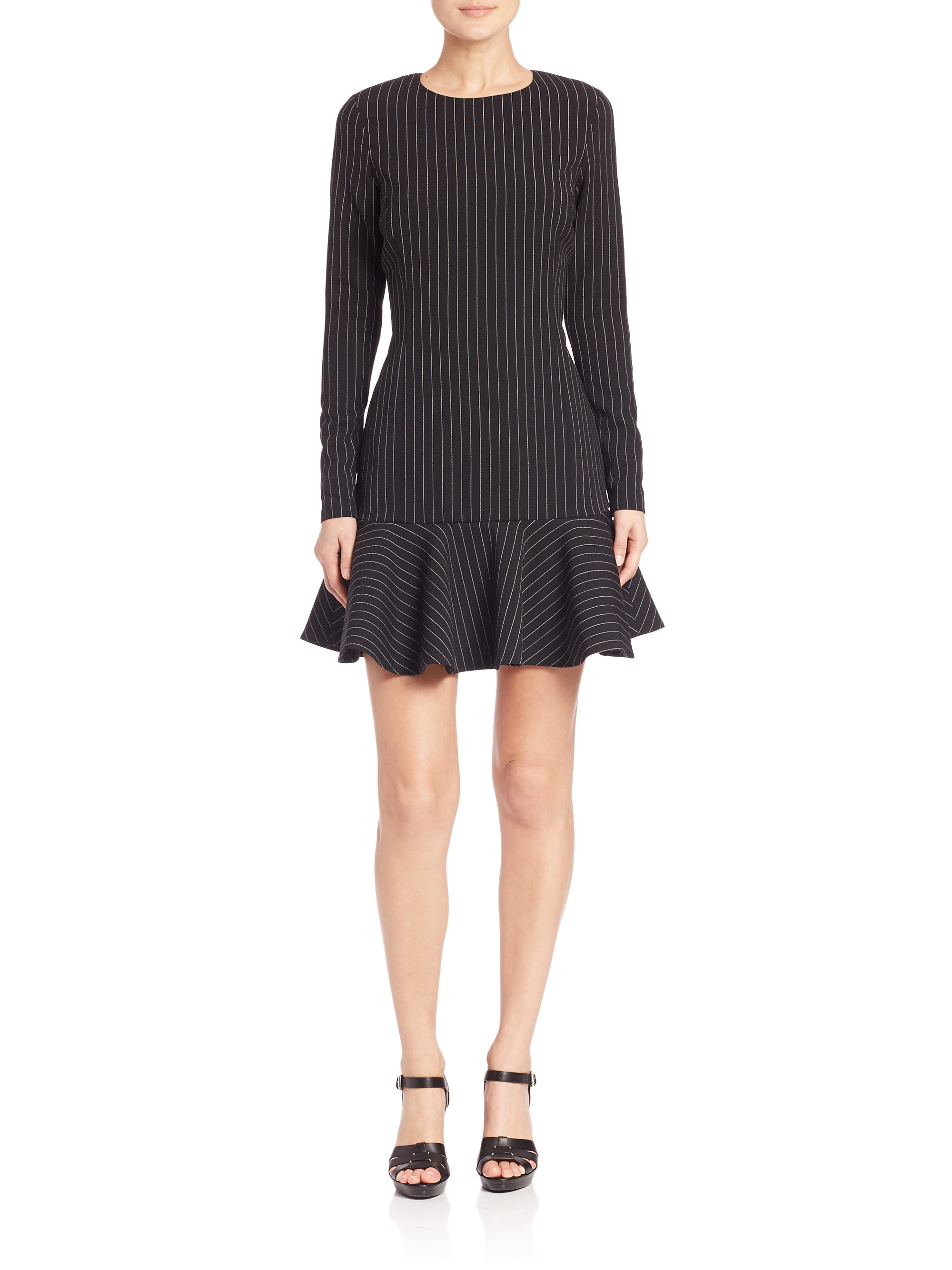 ralph lauren pinstripe dress