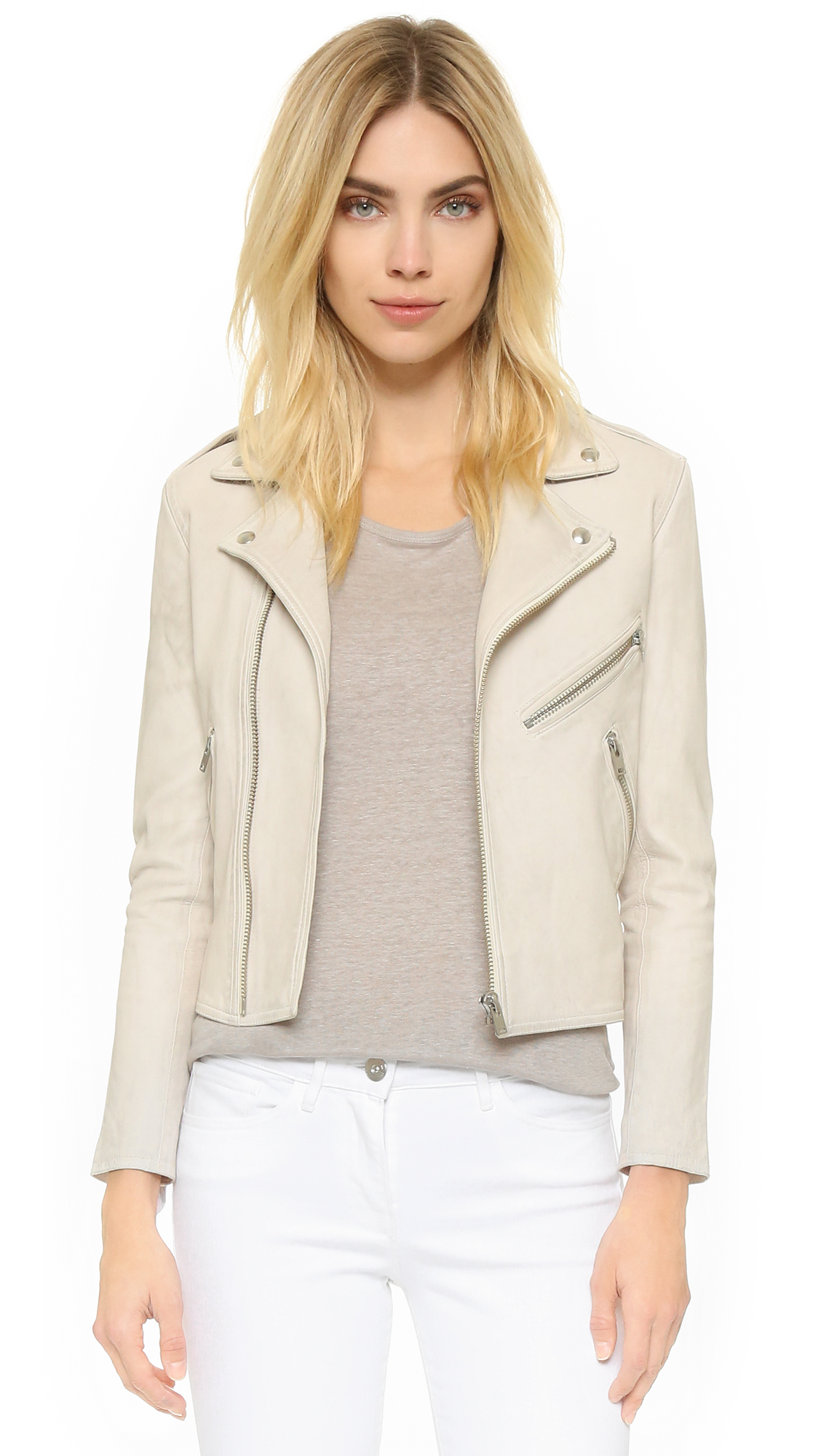 Iro Jakarta Leather Jacket In Purple Lyst