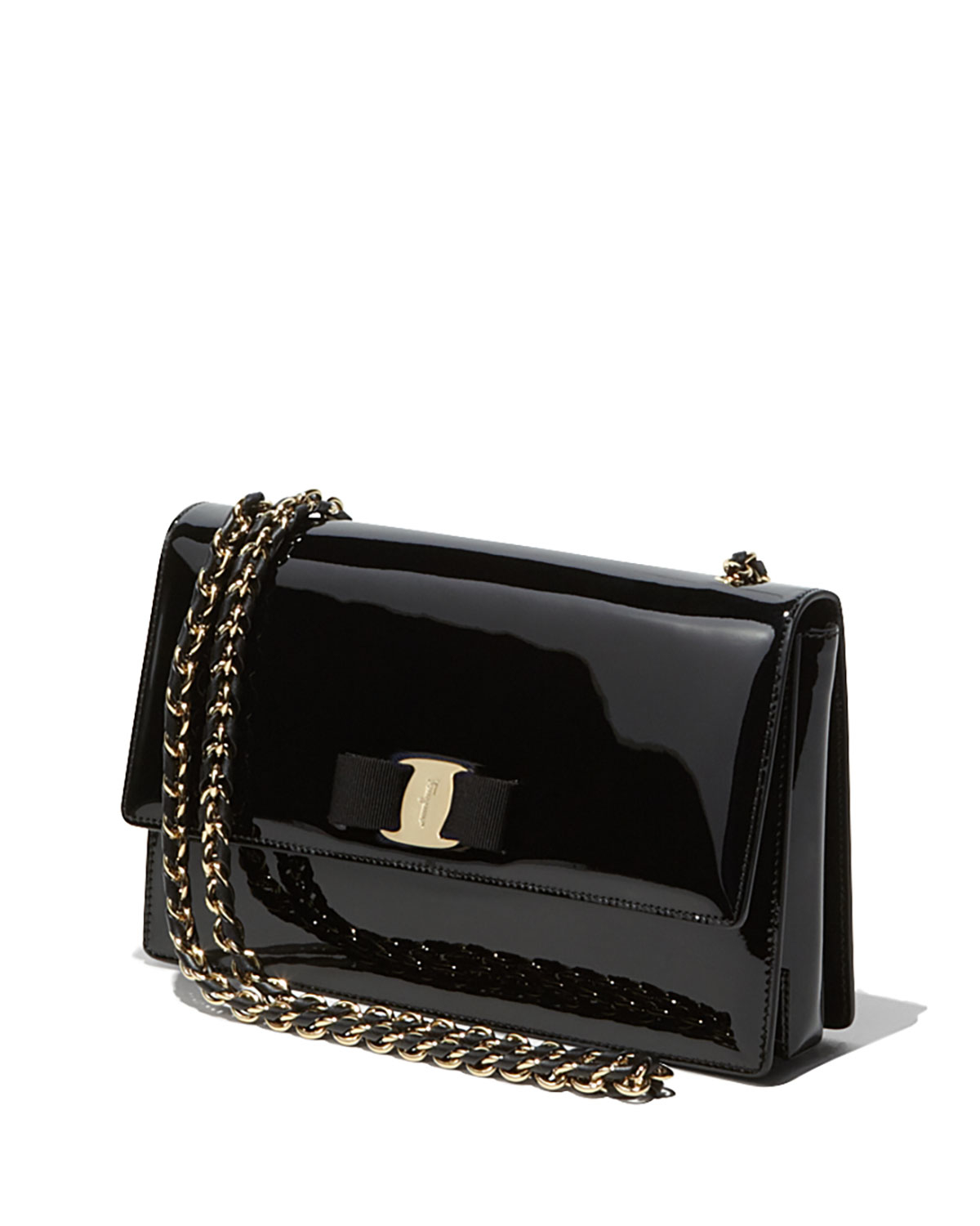 ferragamo patent leather bag