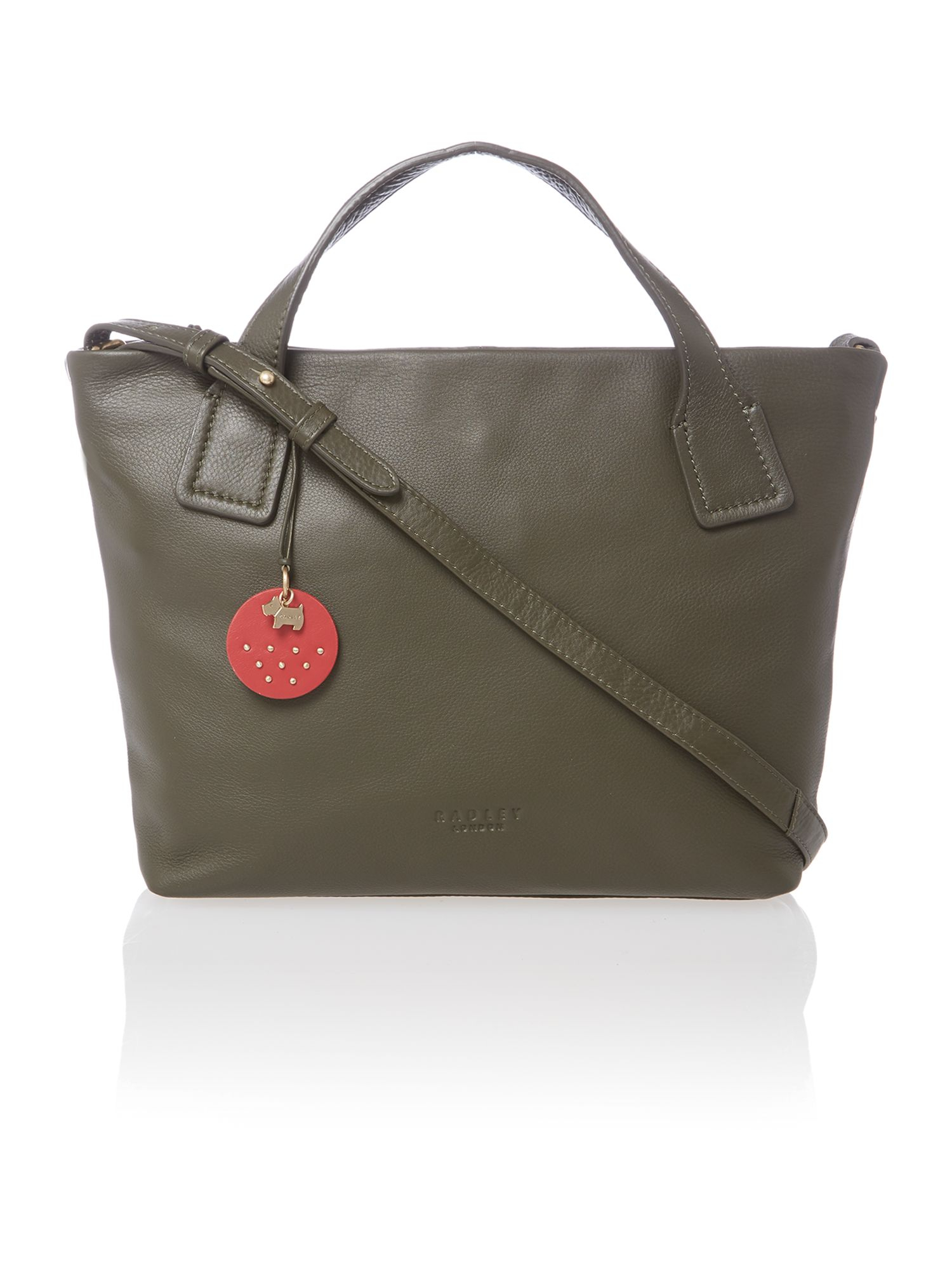 Radley Battersea Medium Green Ziptop Tote Leather Bag in Green Lyst