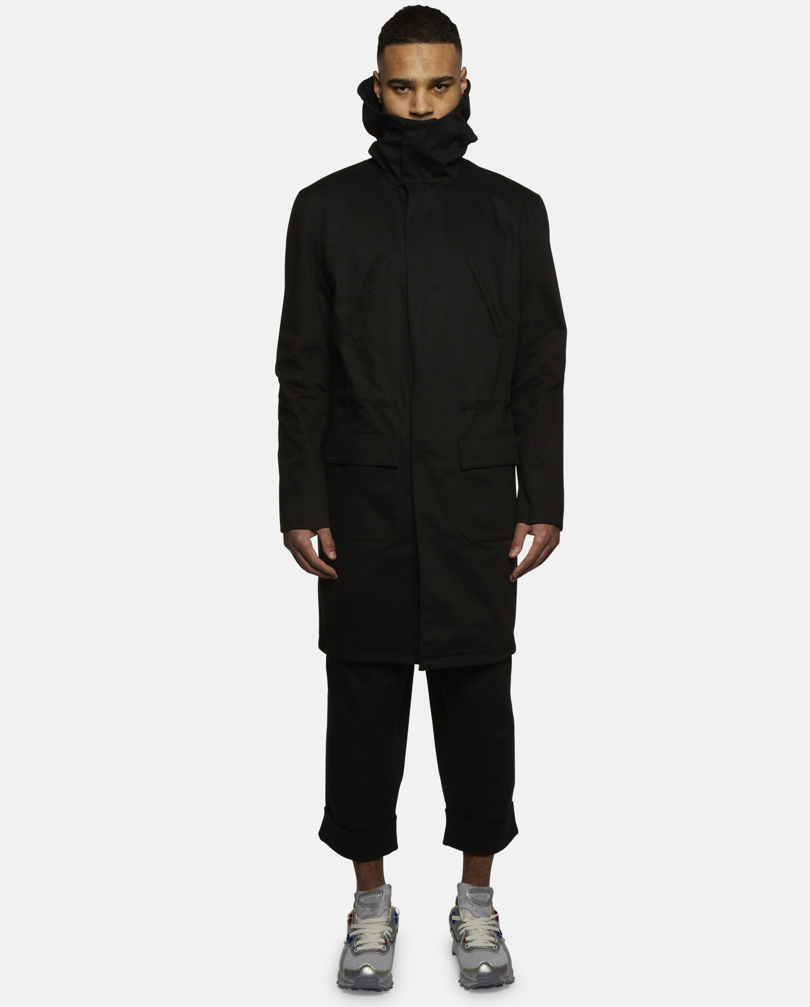 Raf Simons Isolated Heroes Printed Parka By in Black for Men - Lyst