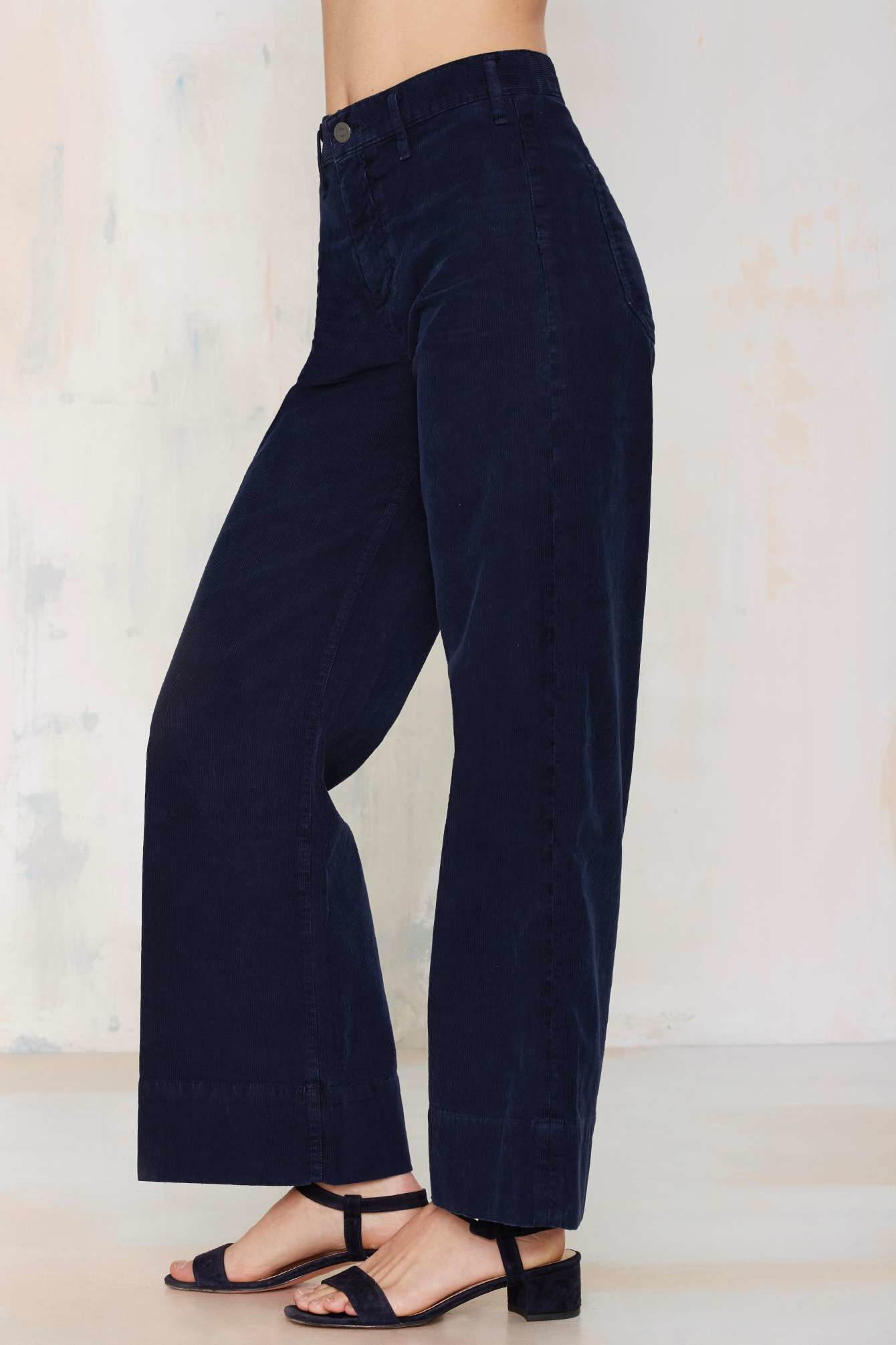 Citizens of humanity Abigail Wide Leg Corduroy Pants in Blue | Lyst