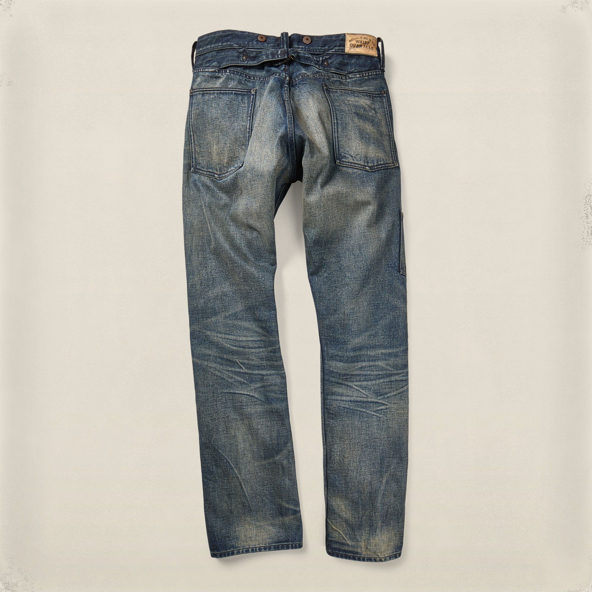 rrl buckle back jeans