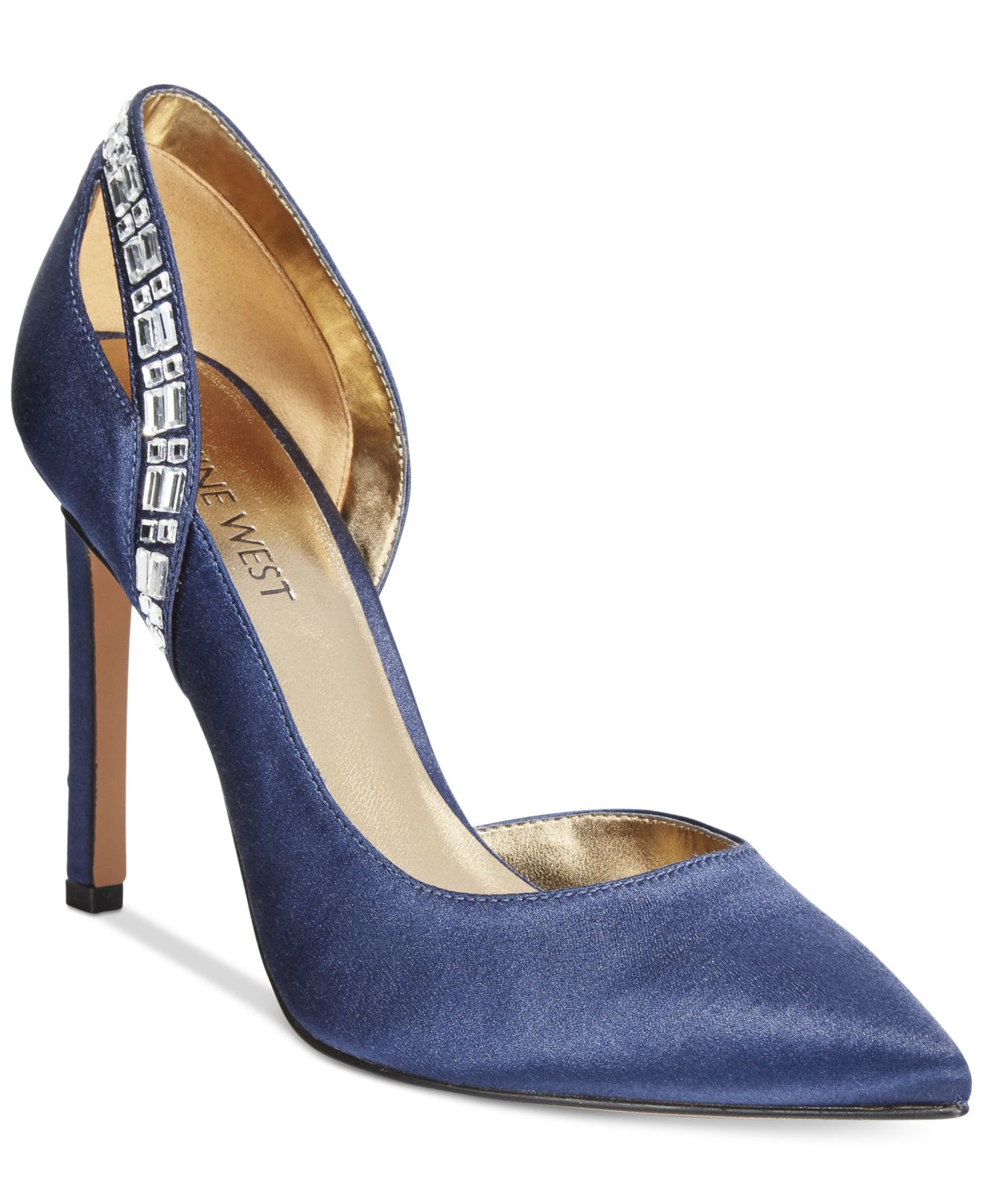 nine west navy pumps
