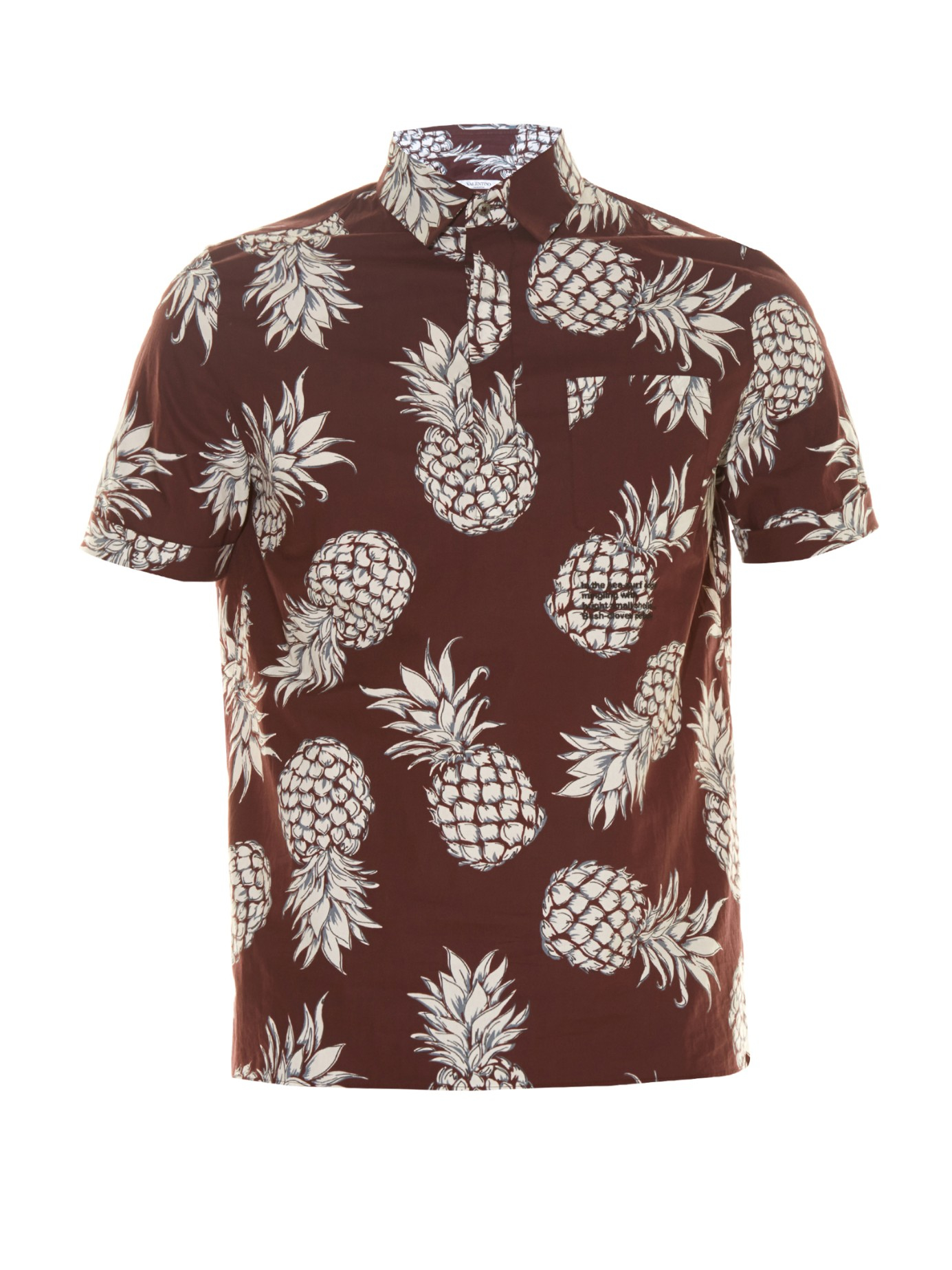Valentino Pineapple-print Shirt Purple for Men | Lyst
