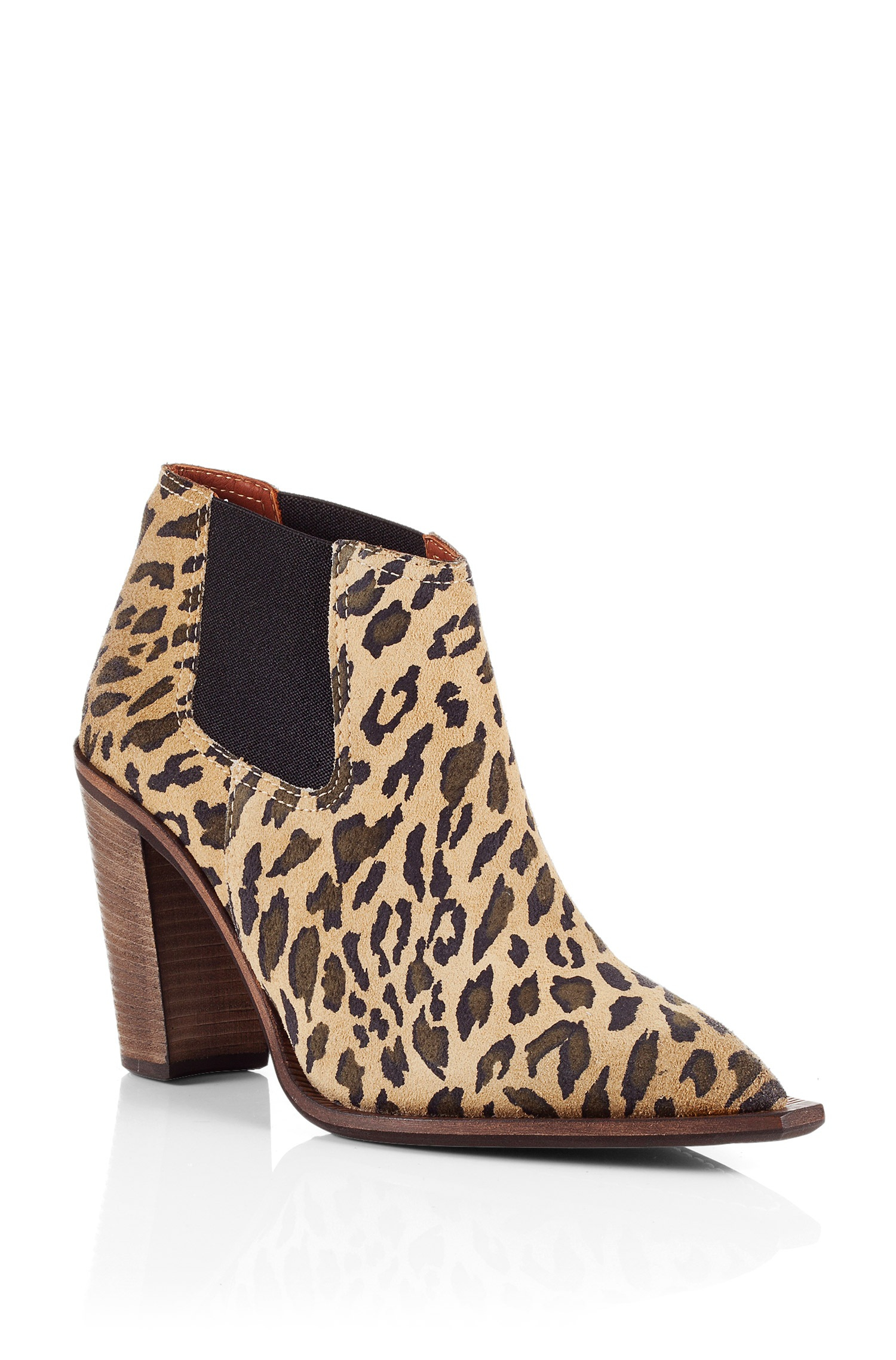 BOSS Orange Leopard-Skin Pattern Ankle Boots 'Evelin' In Suede in Brown -  Lyst