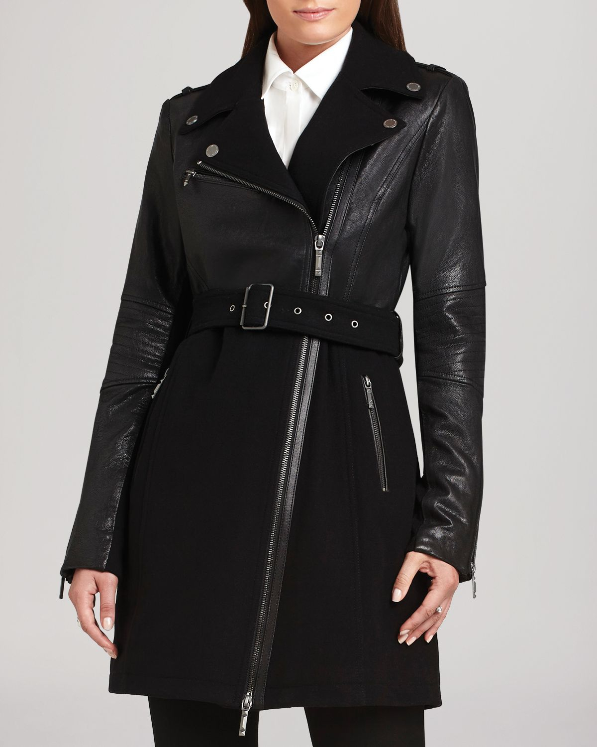 Long moto coat Clearance