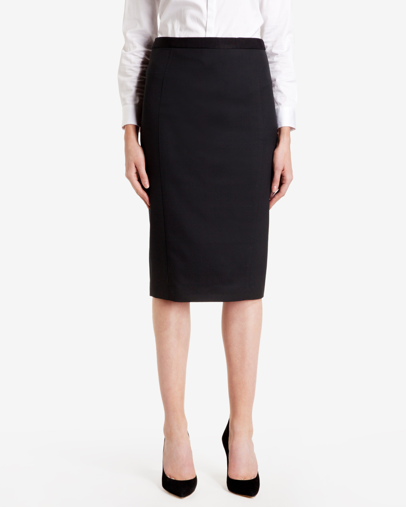 Ted Baker Classic Suit Pencil Skirt in Black - Lyst