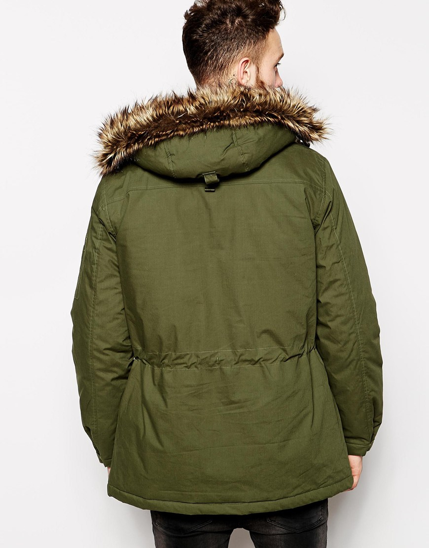 asos parka coats