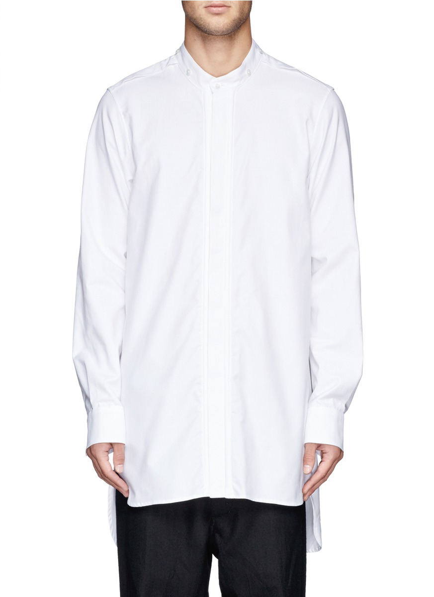 Ann Demeulemeester Detachable Wingtip Collar Oxford Shirt in White for ...