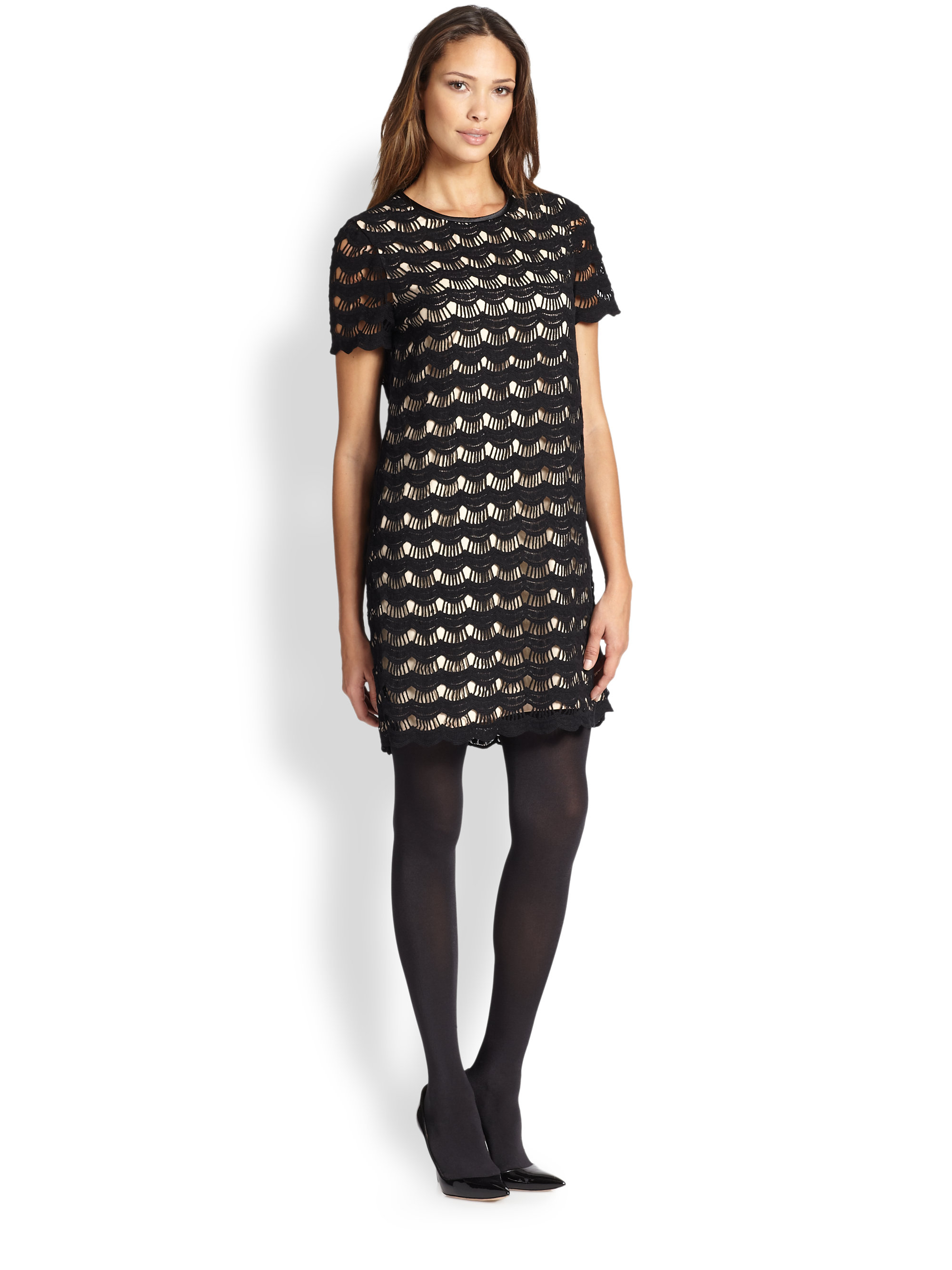 kate spade black lace dress