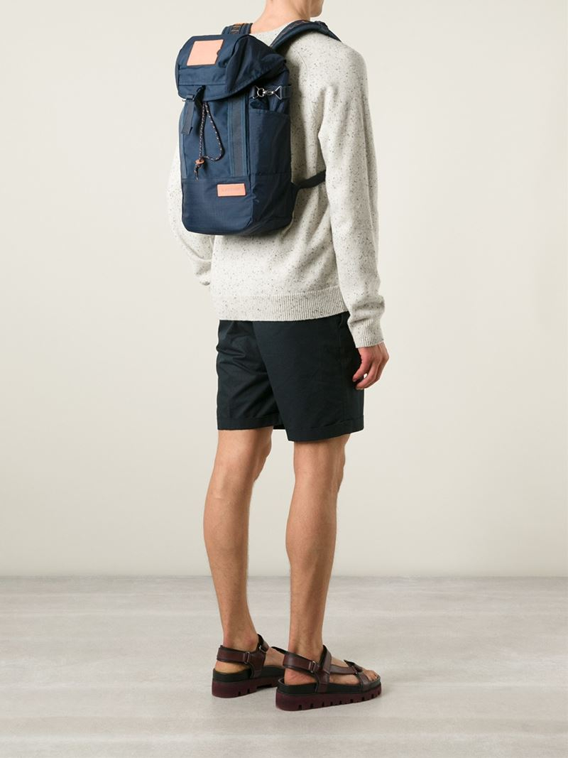 eastpak fluster merge full black backpack