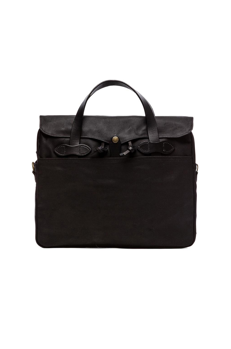Filson Tin Cloth Briefcase in Black (Gray) for Men Lyst