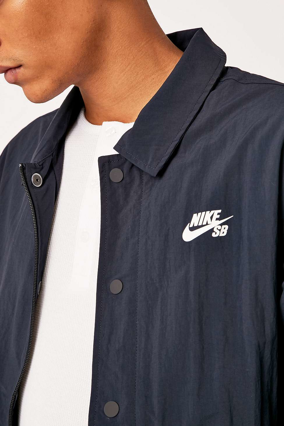Nike Navy Coaches Jacket in Blue for Men | Lyst UK