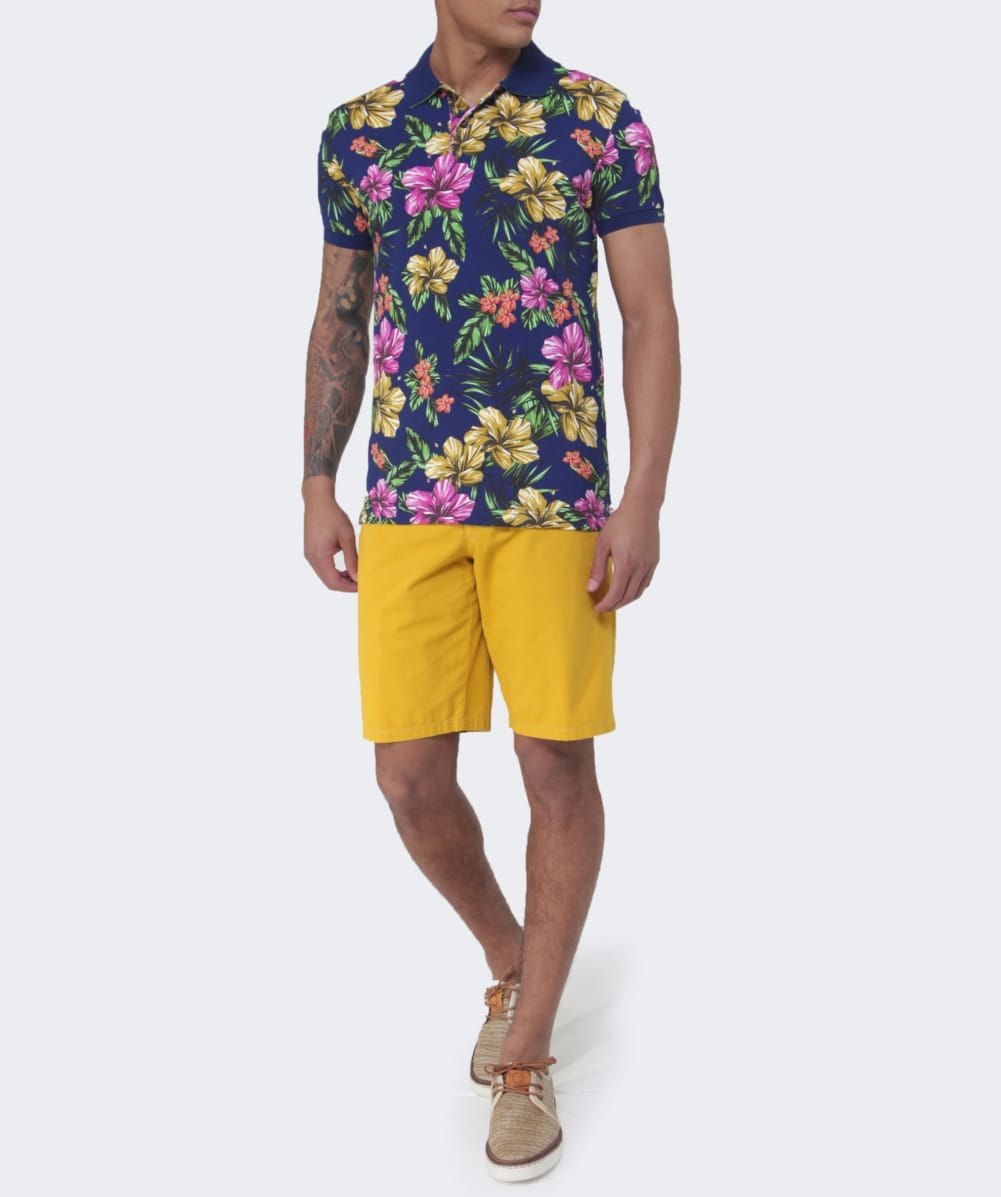 gant floral polo shirt