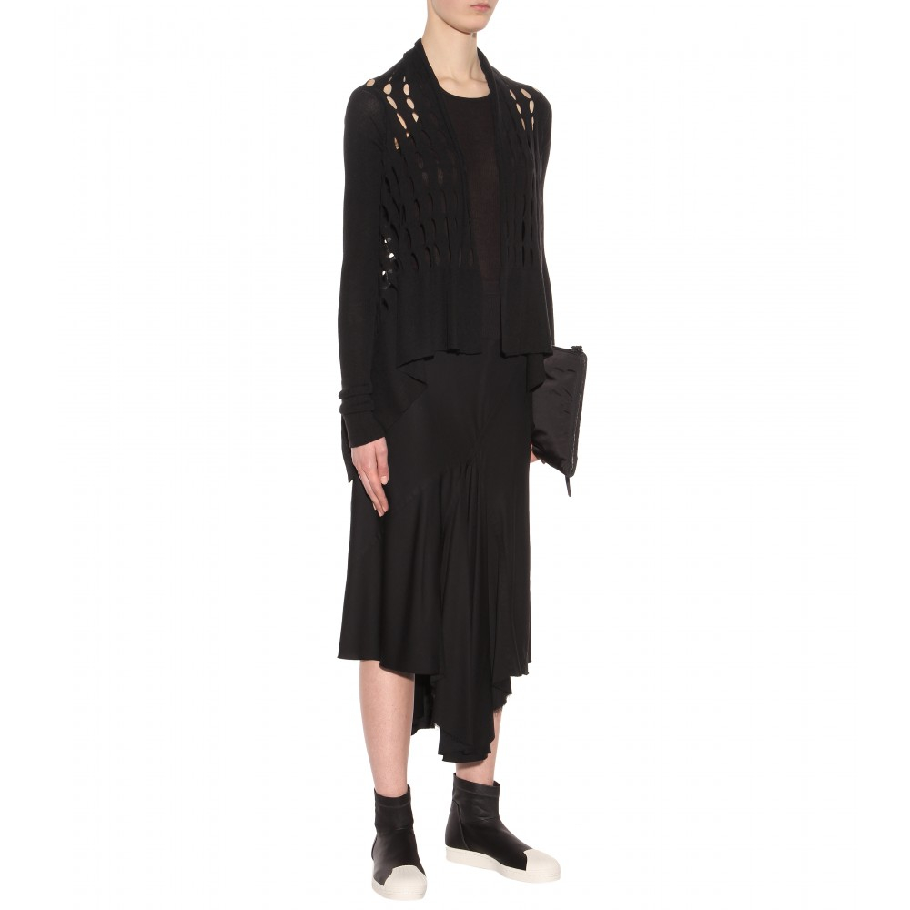 rick owens x adidas superstar ankle boot black