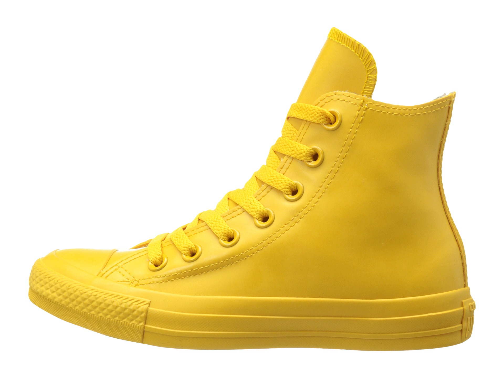 yellow rubber converse