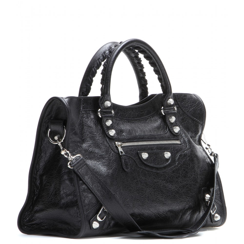 Lyst - Balenciaga Giant 12 City Leather Tote in Black