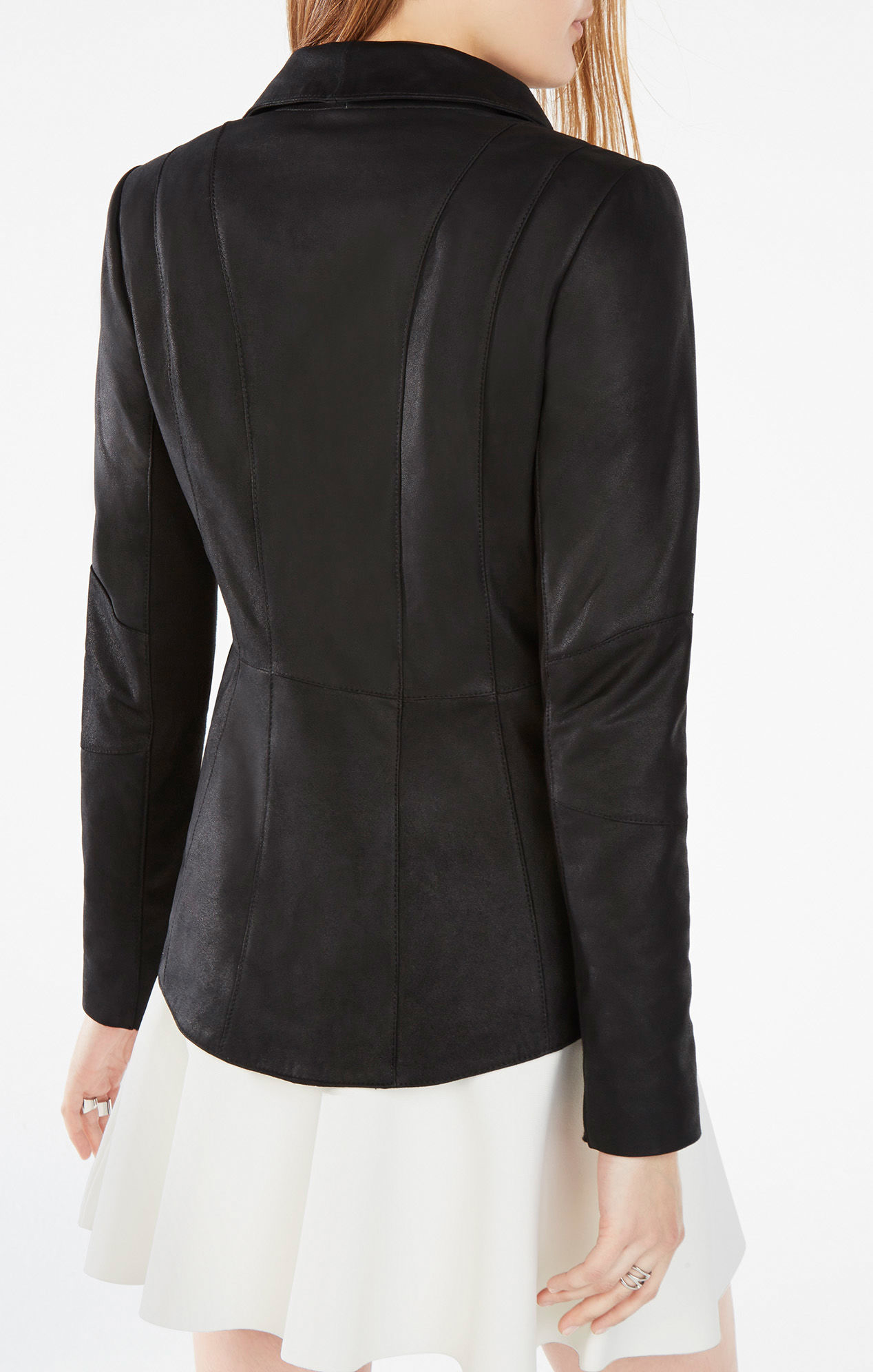 Bcbgmaxazria Sable Leather Jacket In Black Lyst Gallery