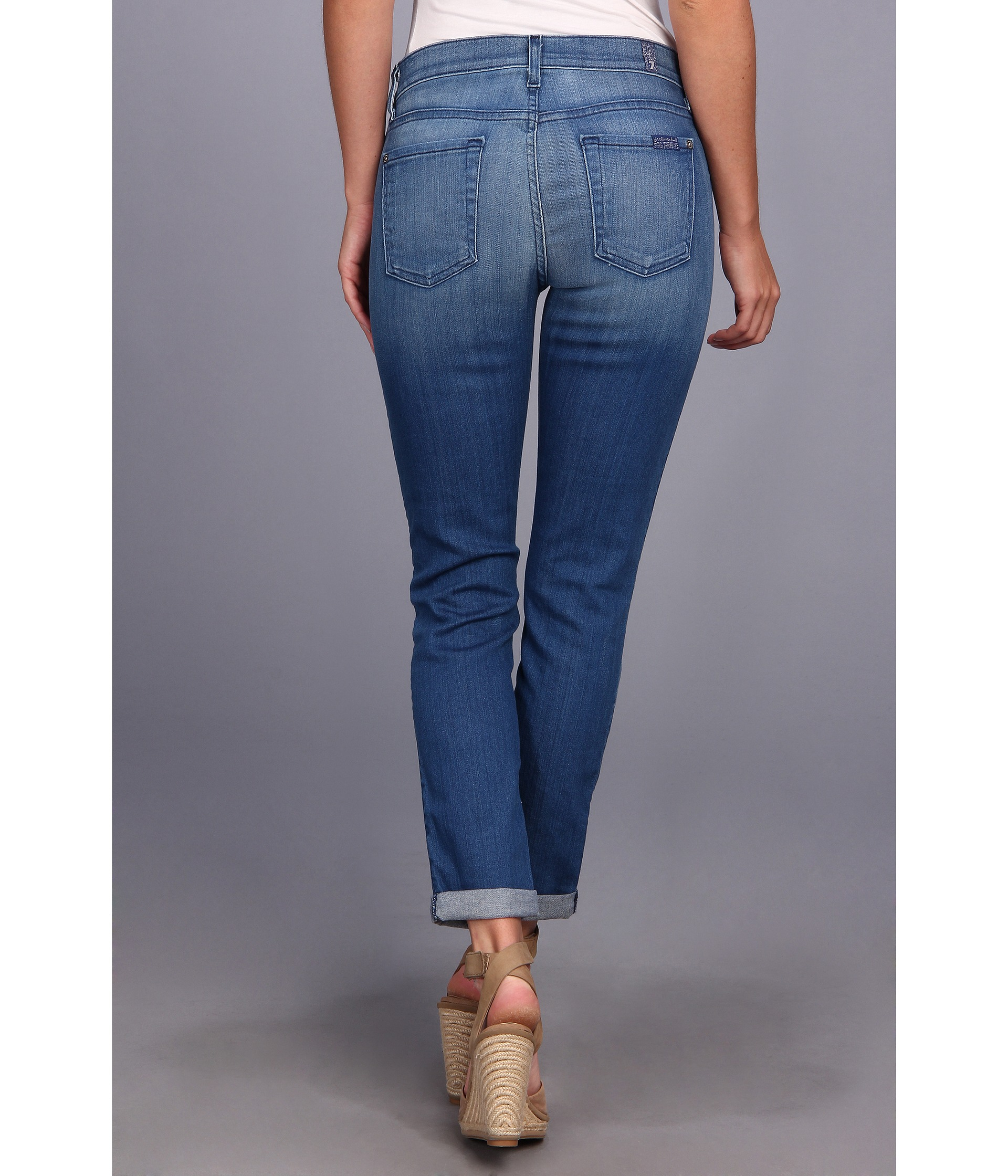 7 for all mankind skinny crop and roll