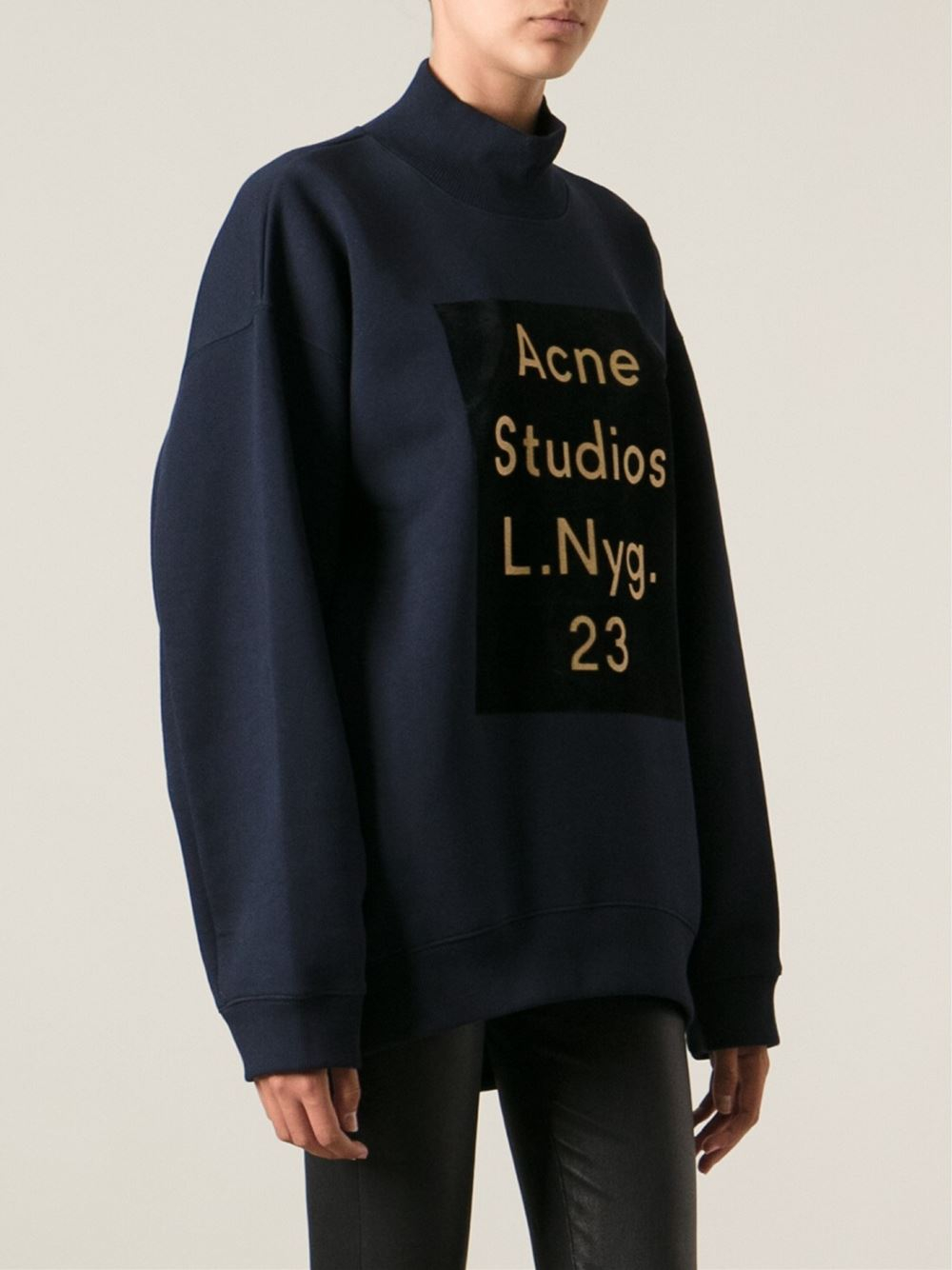 Acne Studios Beta Flock Sweater in Blue - Lyst