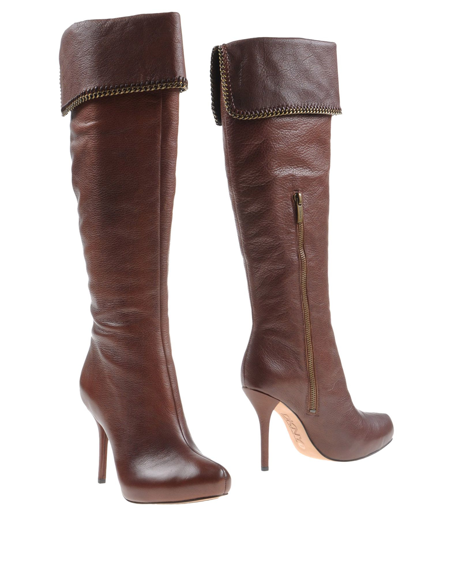 shiny brown boots